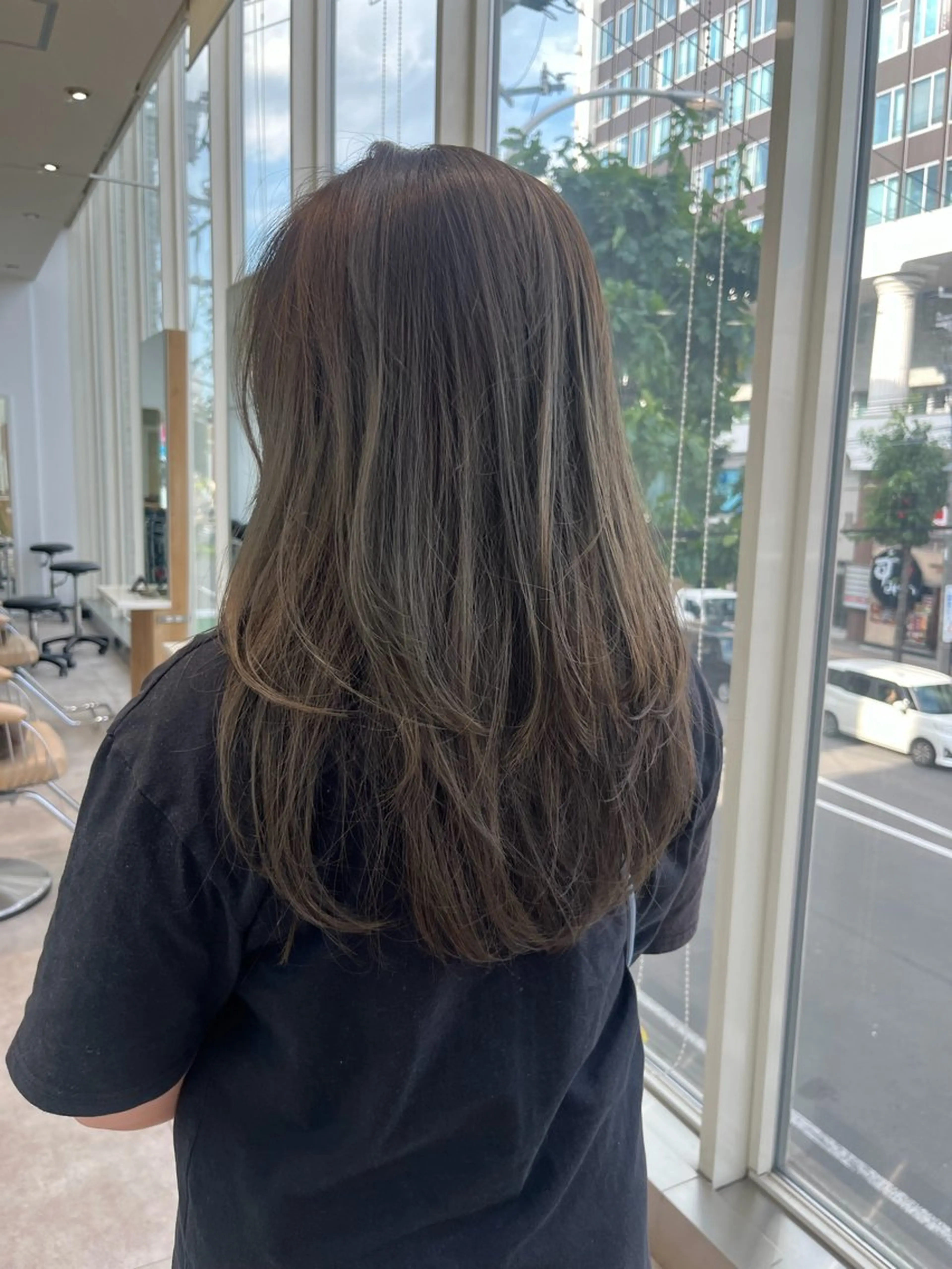 ロング 切りっぱなしボブ ボブ レイヤーカット cana カナ/レイヤーカットのヘアスタイル