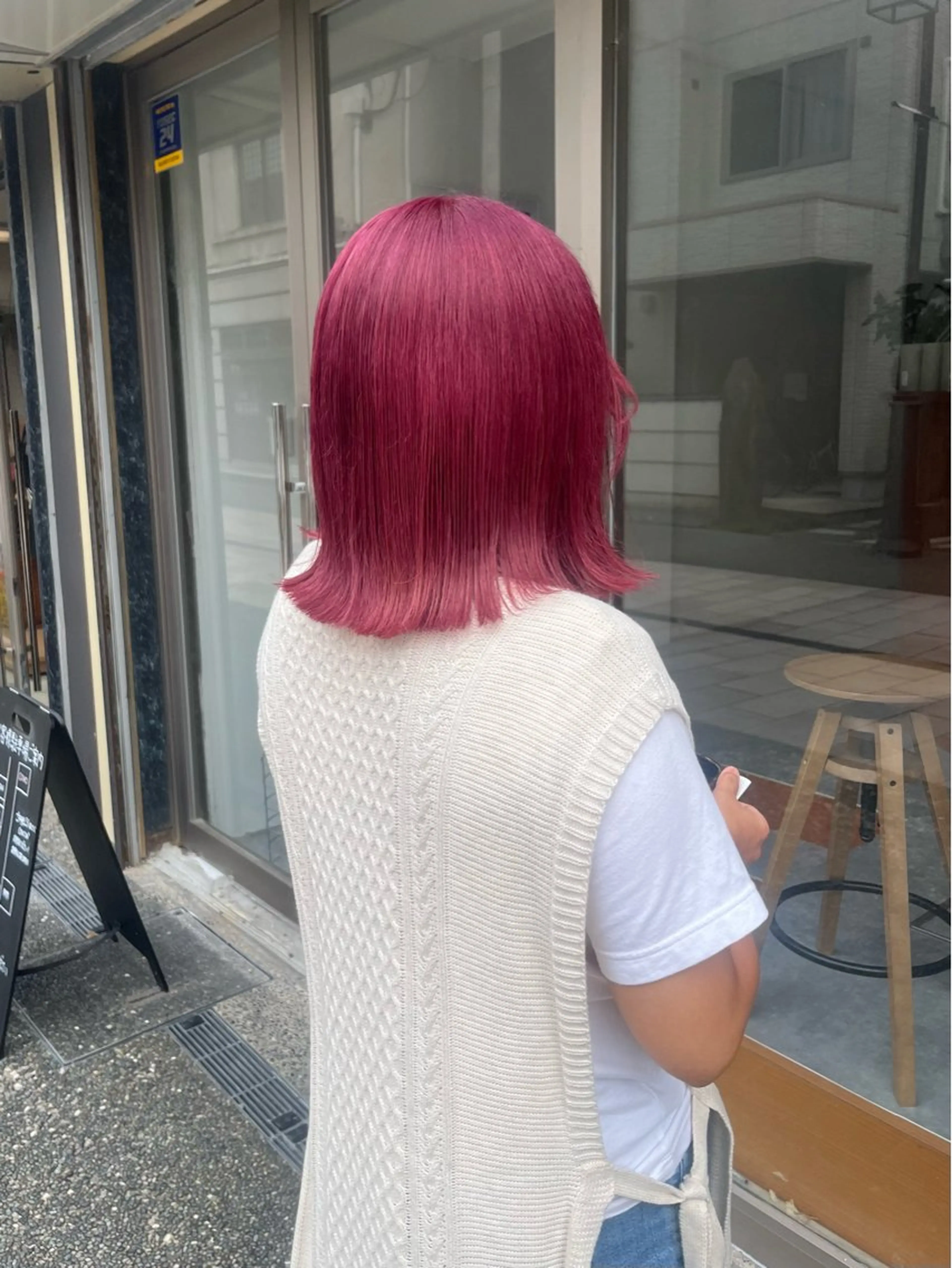 カラー ピンクカラー ヘアカラー トリートメント 🟣niw SHUNNA🟣のヘアスタイル