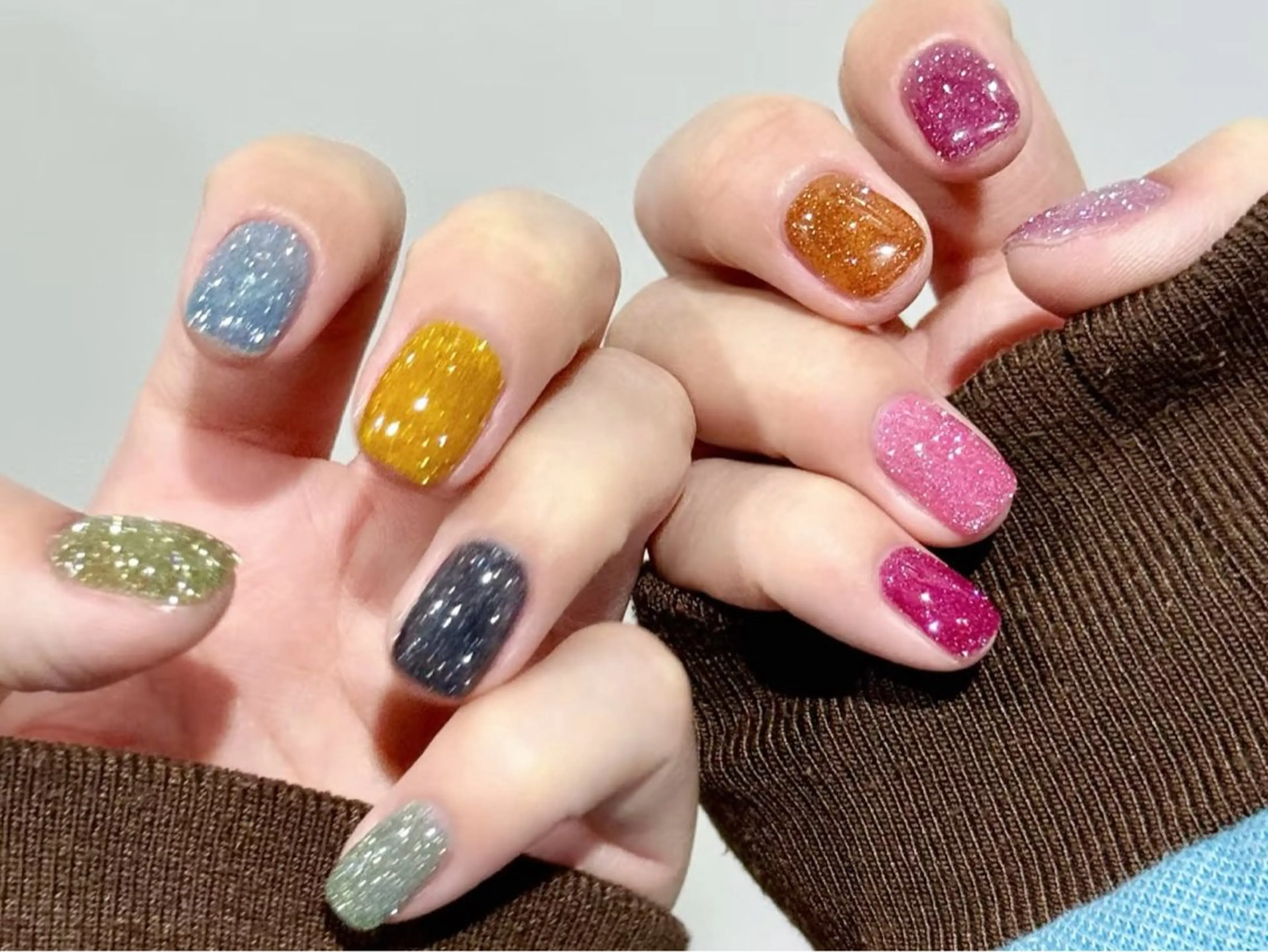 ネイル ゴージャス キラキラネイル ラメ(グリッター) ニュアンスネイル シンプルネイル ハンドネイル DarkHoney 池袋店のネイルデザイン