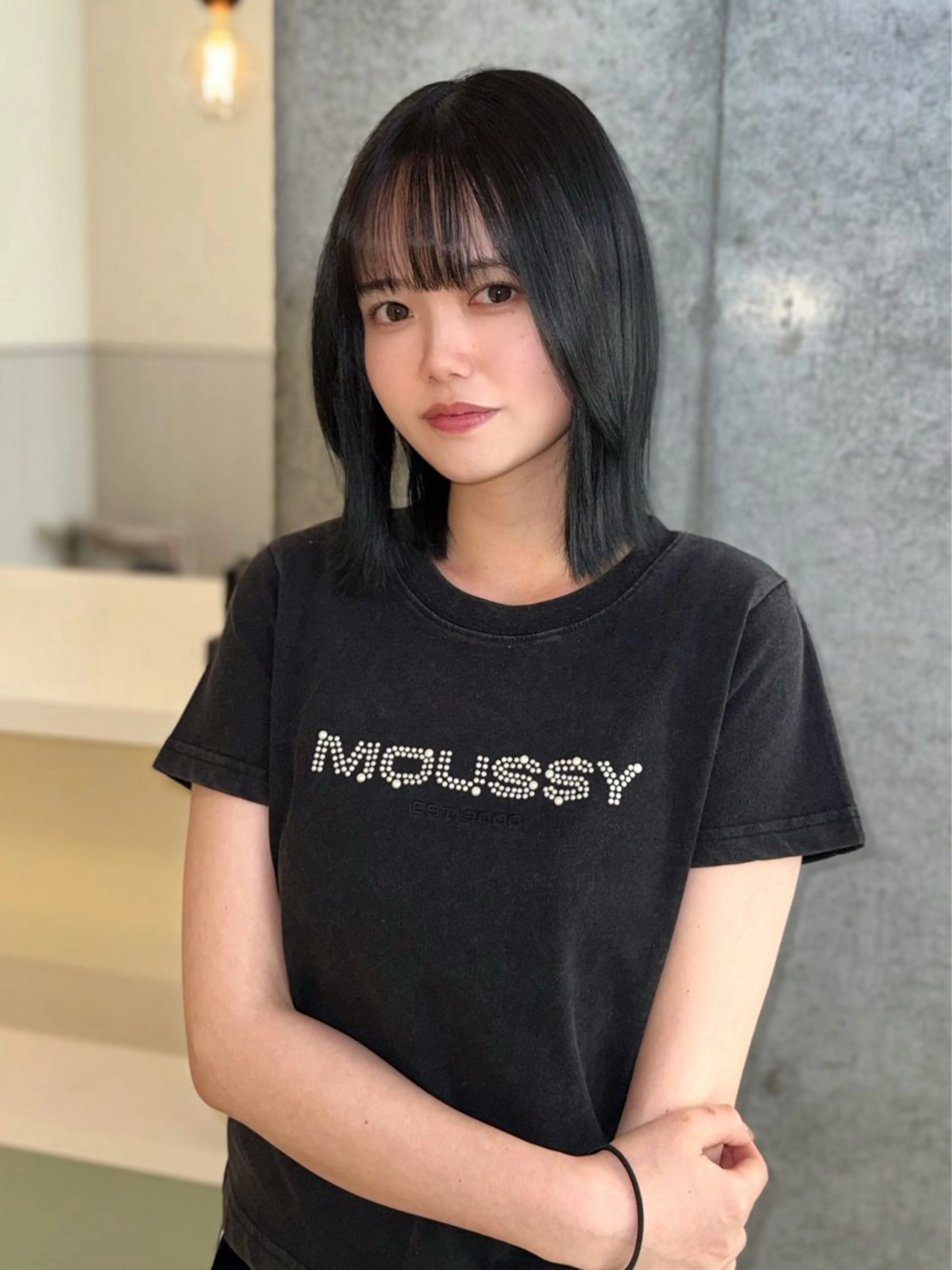 ミディアム karina🌿レイ ヤーカット/髪質改善のヘアスタイル