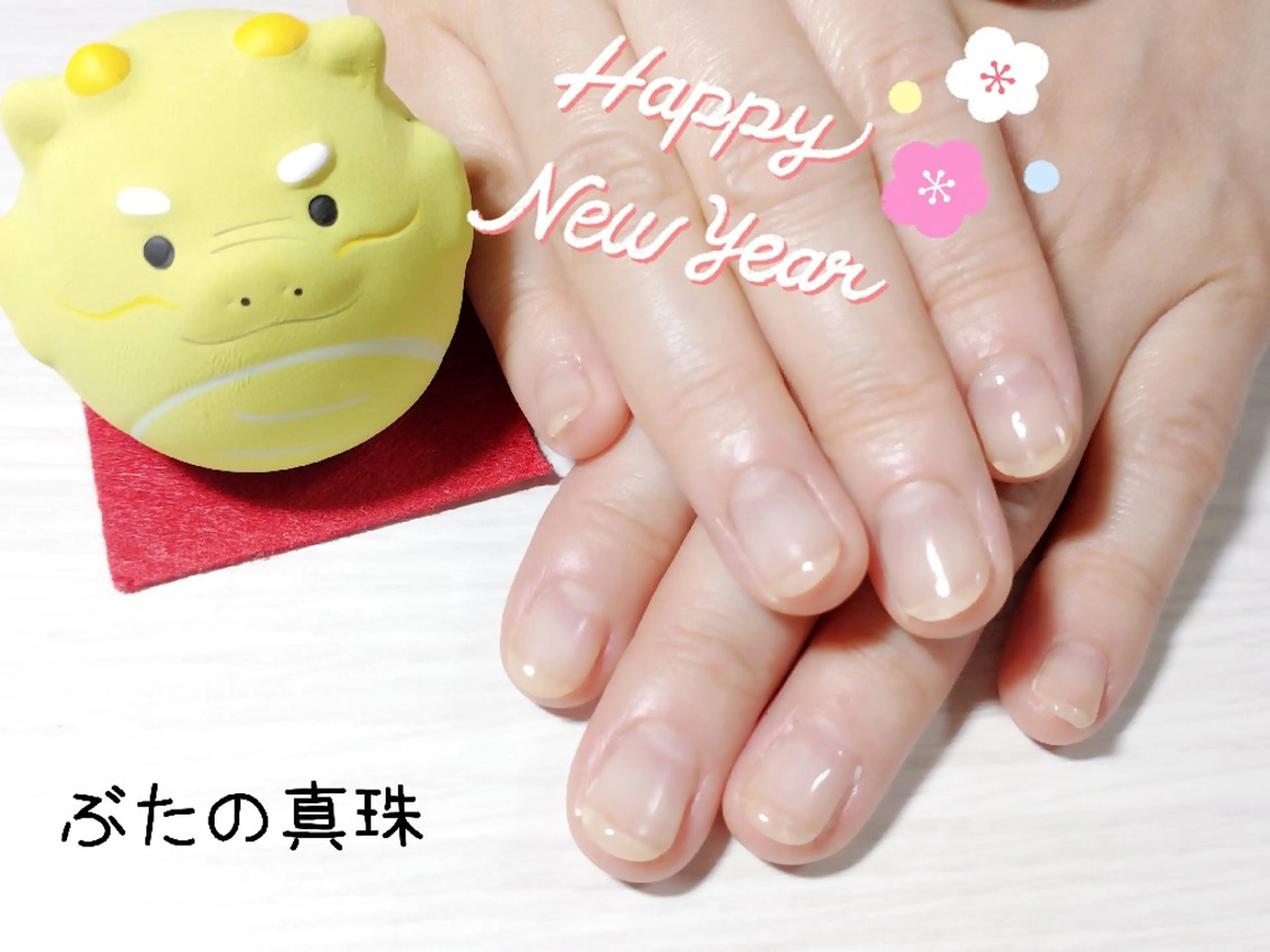 ネイル クリアネイル ジェルネイル ハンドネイル 林 珠里のネイルデザイン