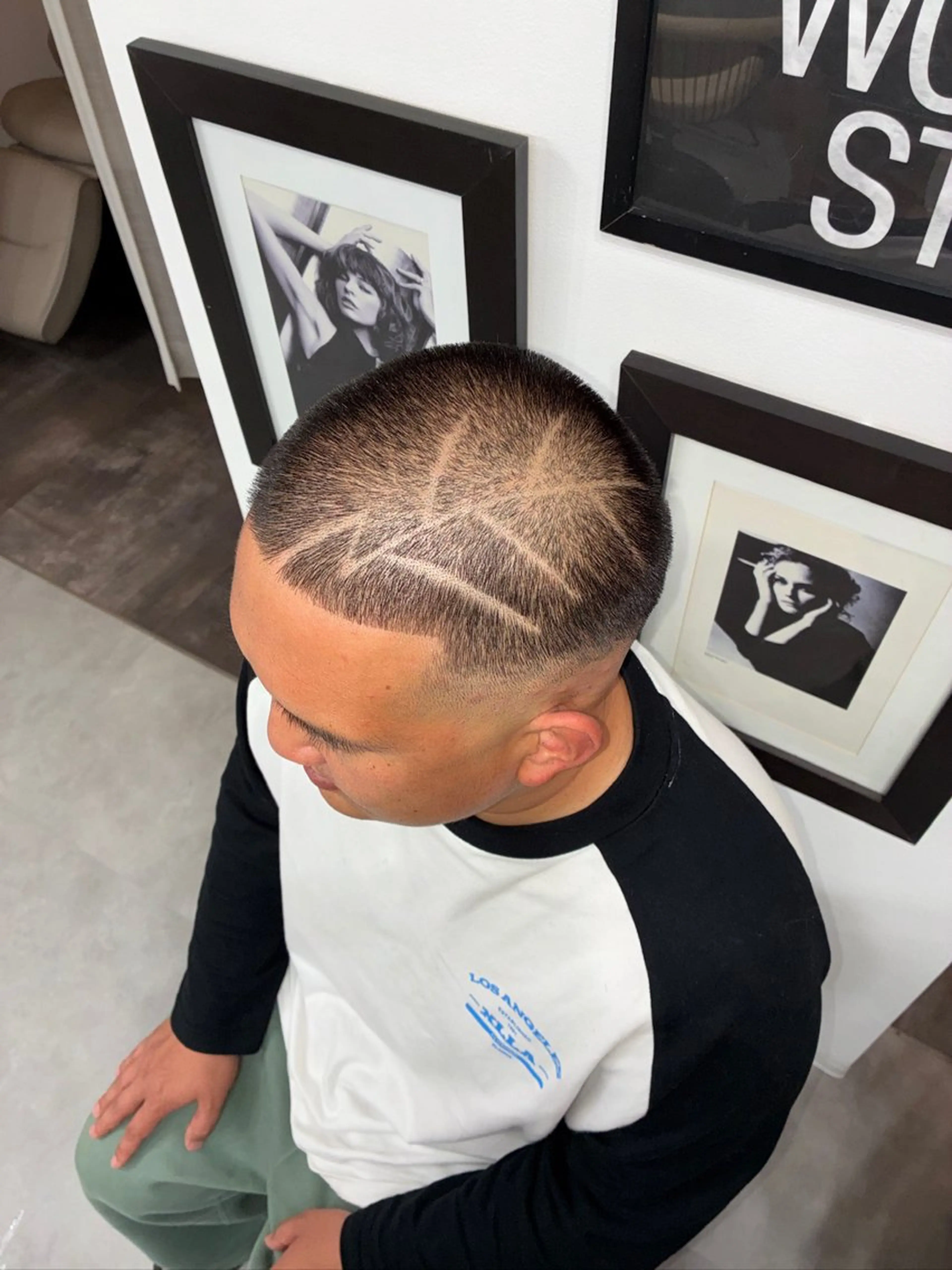 メンズ フェードカット スキンフェード カット FJ Kaminokeのヘアスタイル