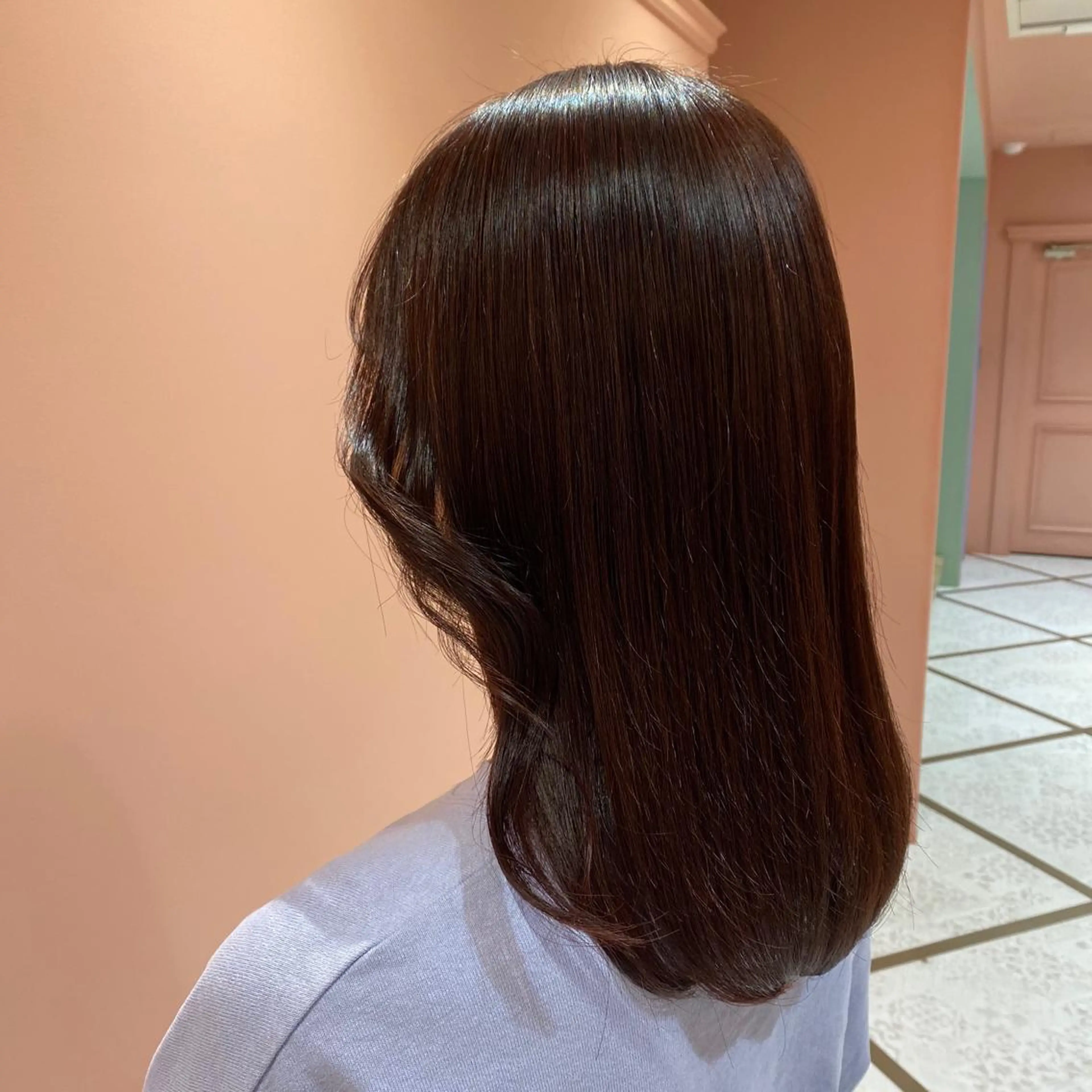 セミロング カラー MOE🐈‍⬛🎀 エクステ/ワンホンのヘアスタイル