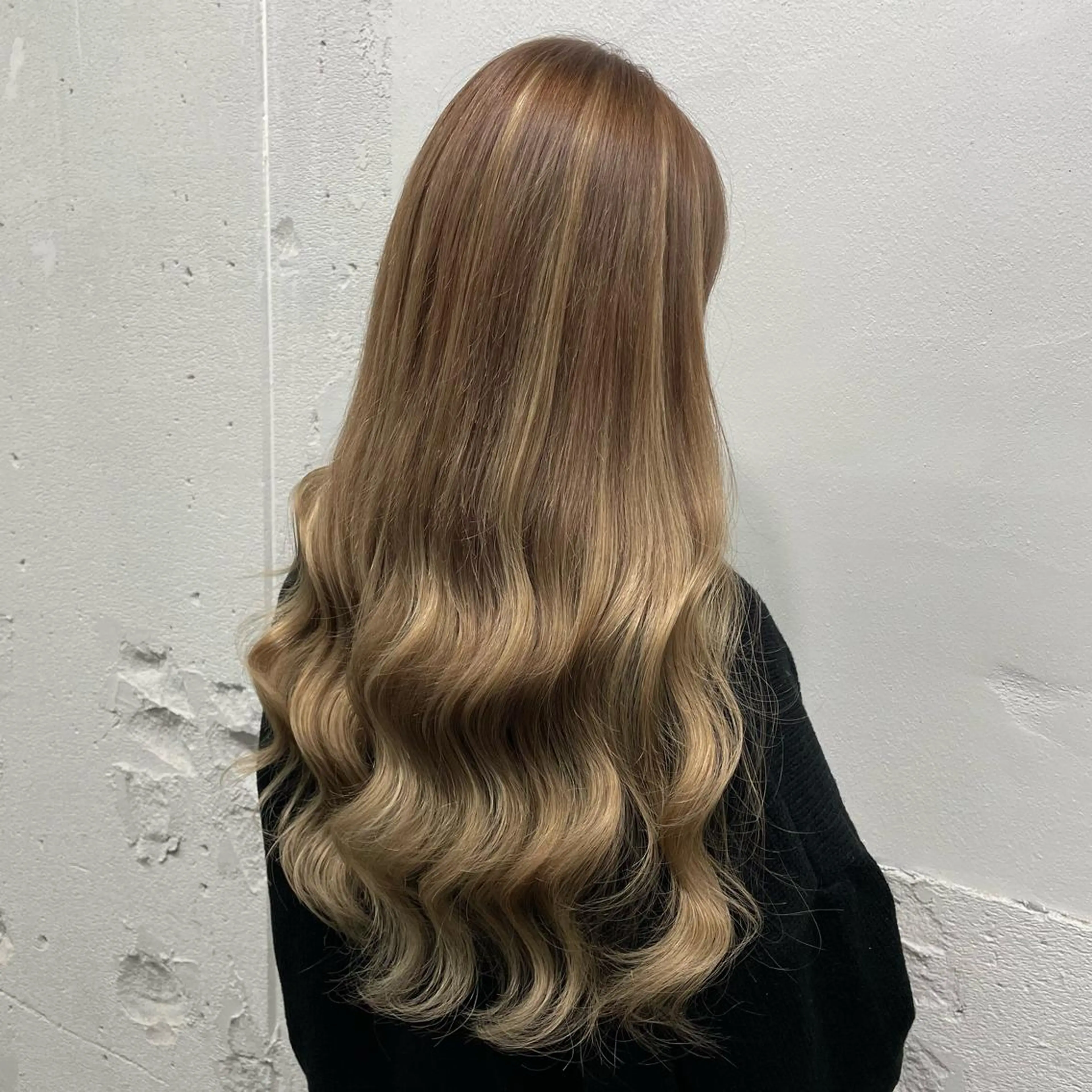 ロング カラー シールエクステ バレイヤージュ ミストバング ダブルカラー  フェイスフレーミング ヘアカラー エクステ 🧡艶髪ちゅるん髪 🫧🧡YUKI❄️のヘアスタイル