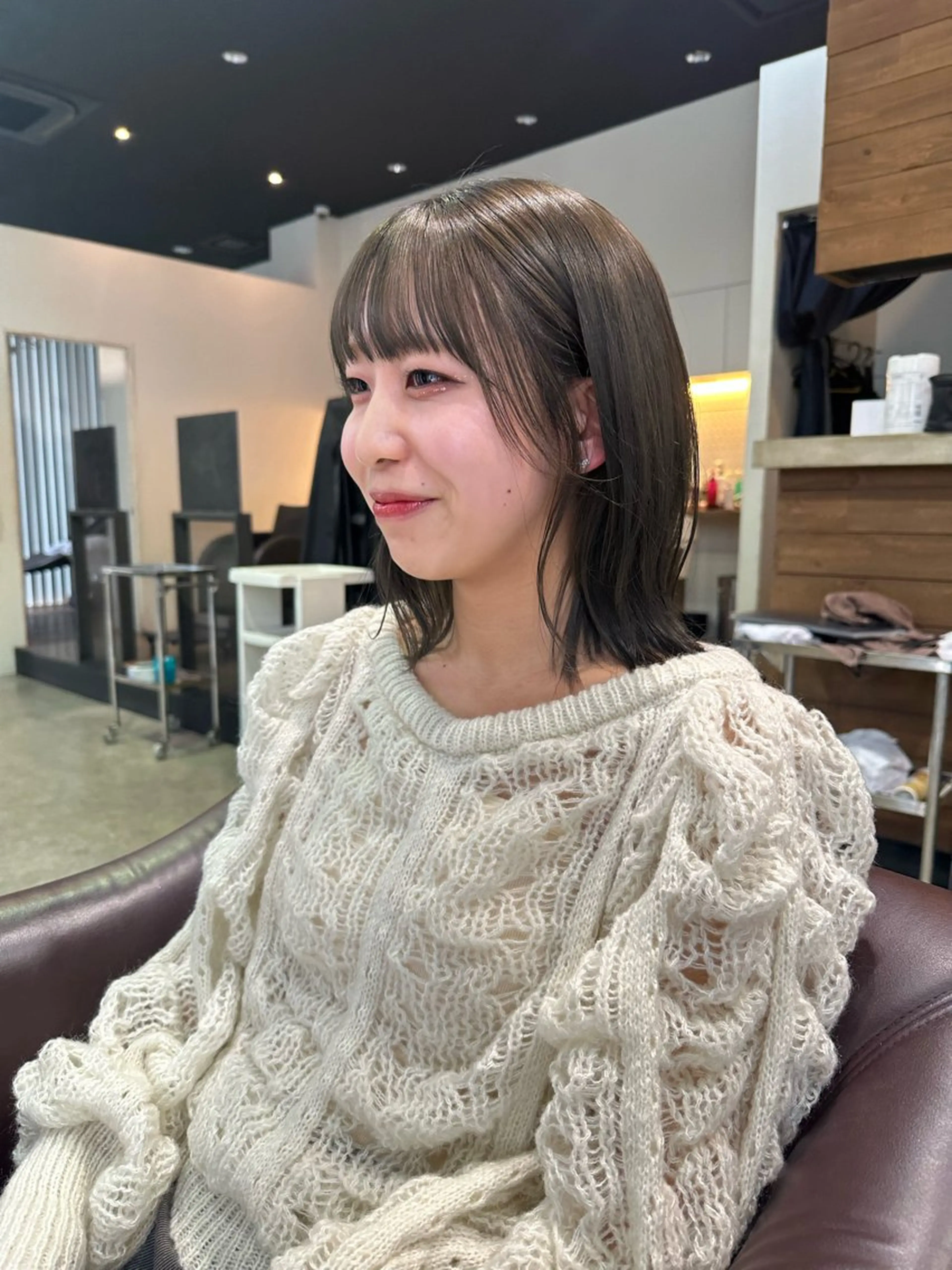 ミディアム カラー ✨髪質改善/ 縮毛矯正✨ケント🌳のヘアスタイル