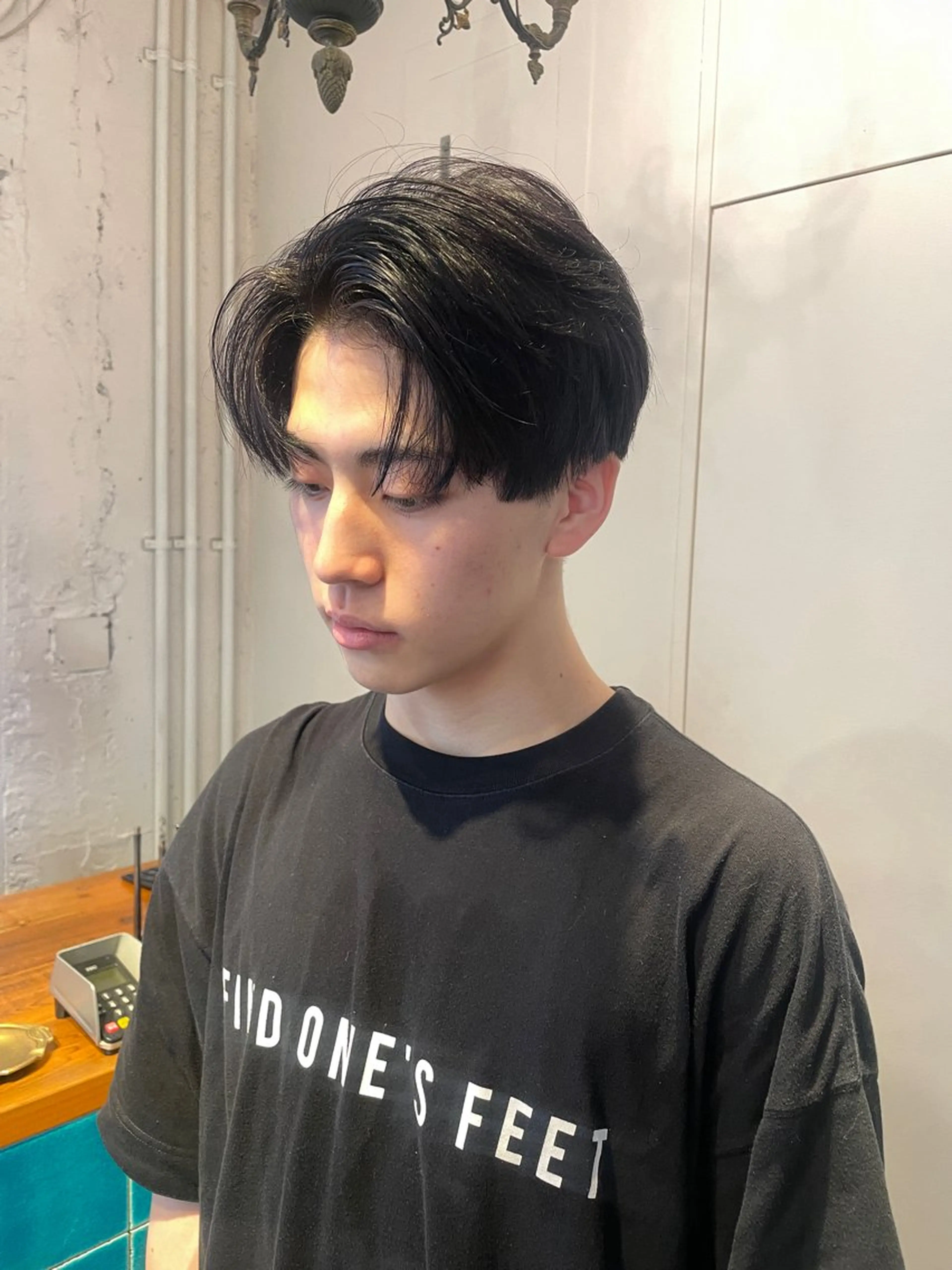 パーマ メンズ 韓国ヘア/wカラー レイヤー/RIN🎀のヘアスタイル