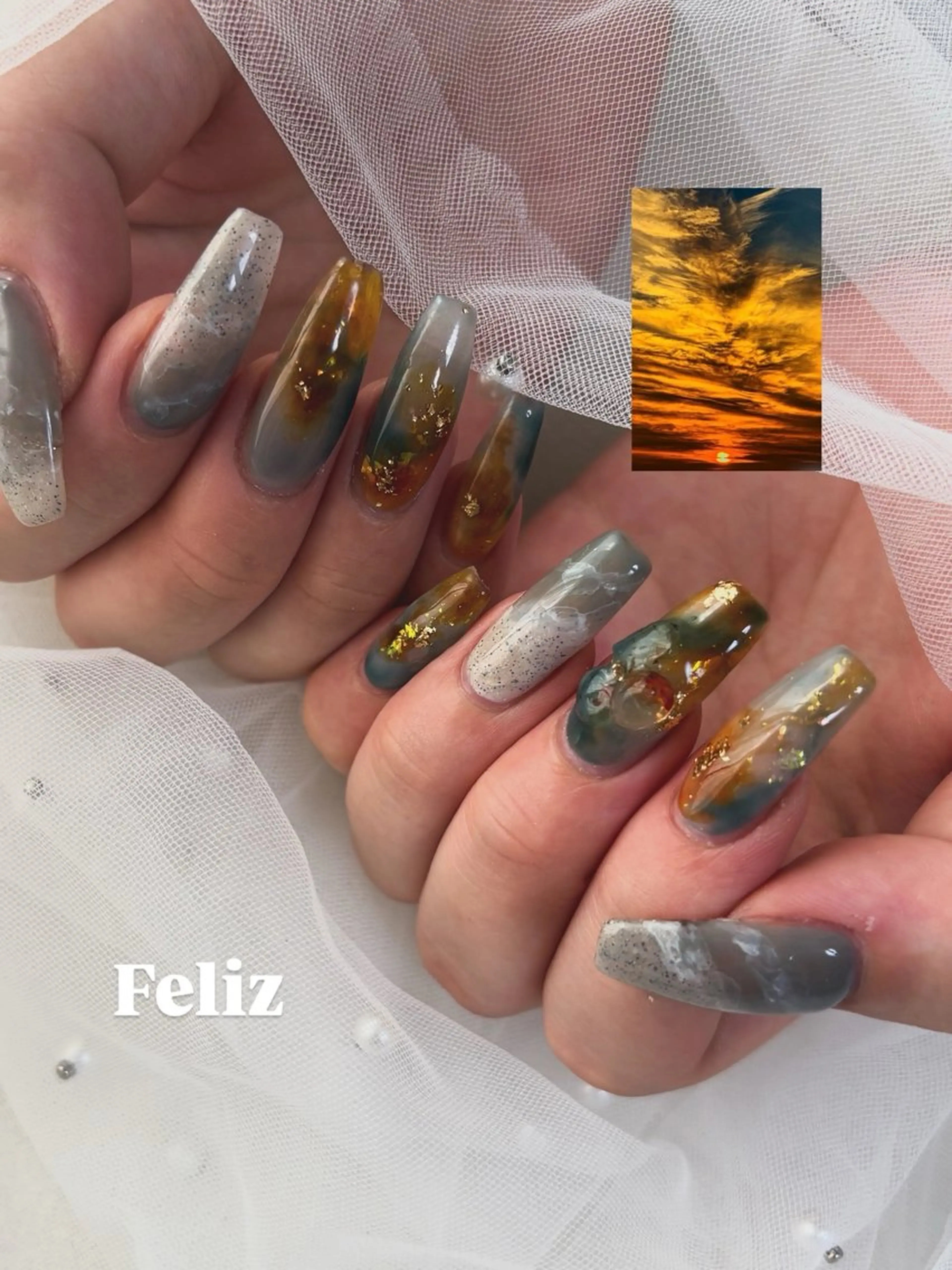 ネイル ハンドネイル ハンドケア Feliz所属・Feliz 楽しいネイルサロンのネイルデザイン