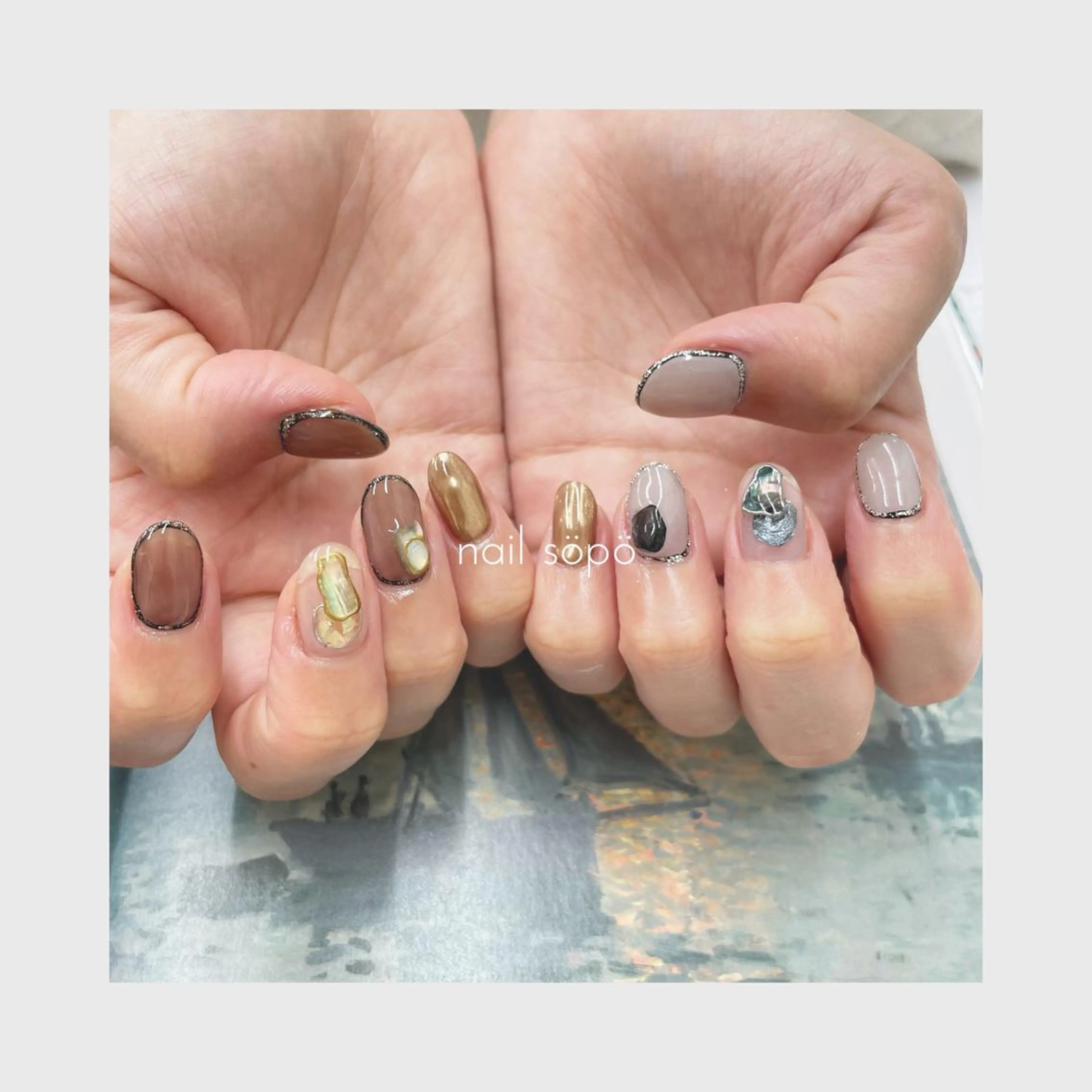 ネイル 自由が丘✳︎奥沢 nail söpöのネイルデザイン