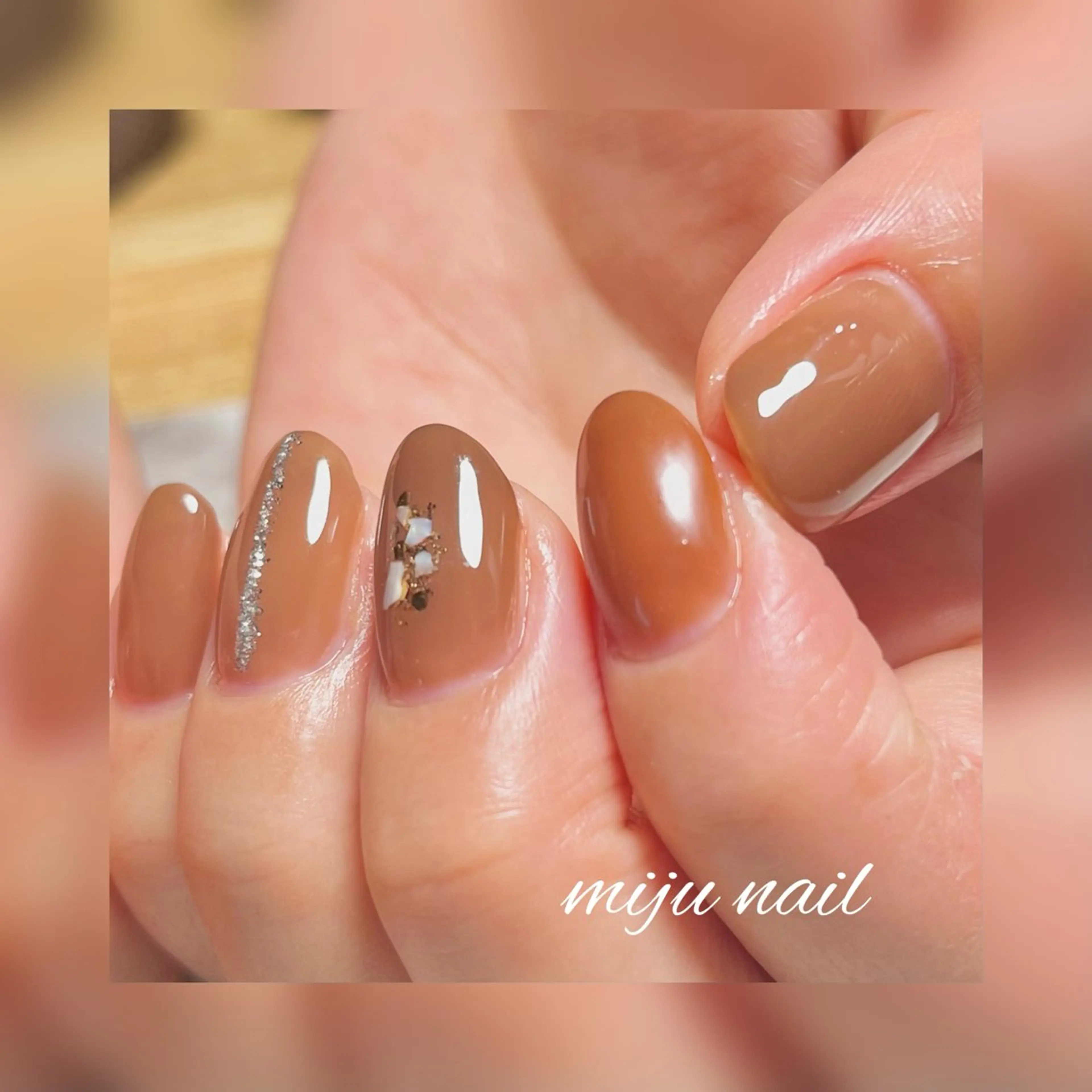 ネイル ❁miju nail 大人上品/自爪育成のネイルデザイン