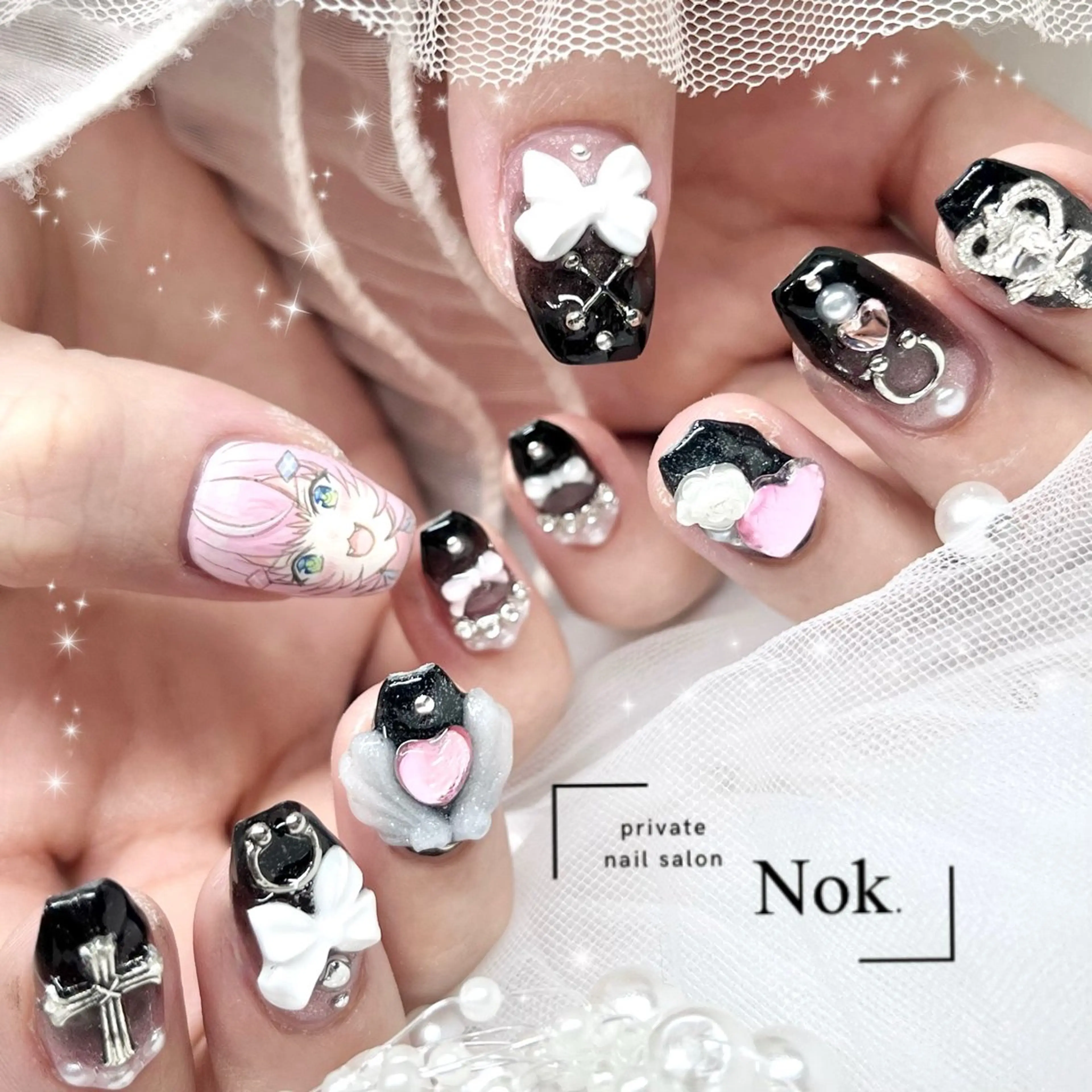 ネイル ハンドネイル 池袋痛ネイル Nok. 渡辺のネイルデザイン