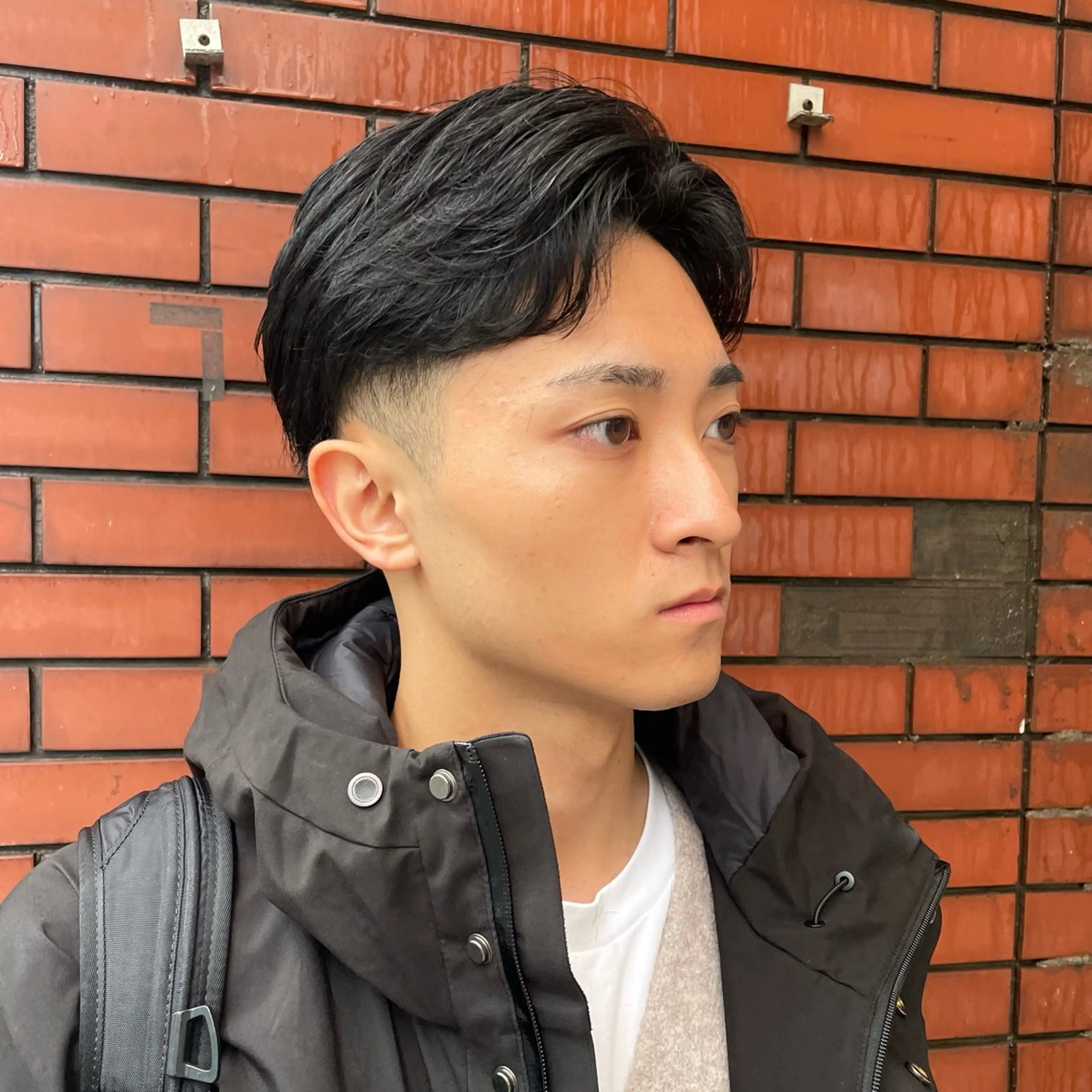 ショート メンズ アップバング ビジネス メンズショート ツーブロック ショートヘア カット 【柏メンズパーマ職人 】店長　KAZUMAのヘアスタイル