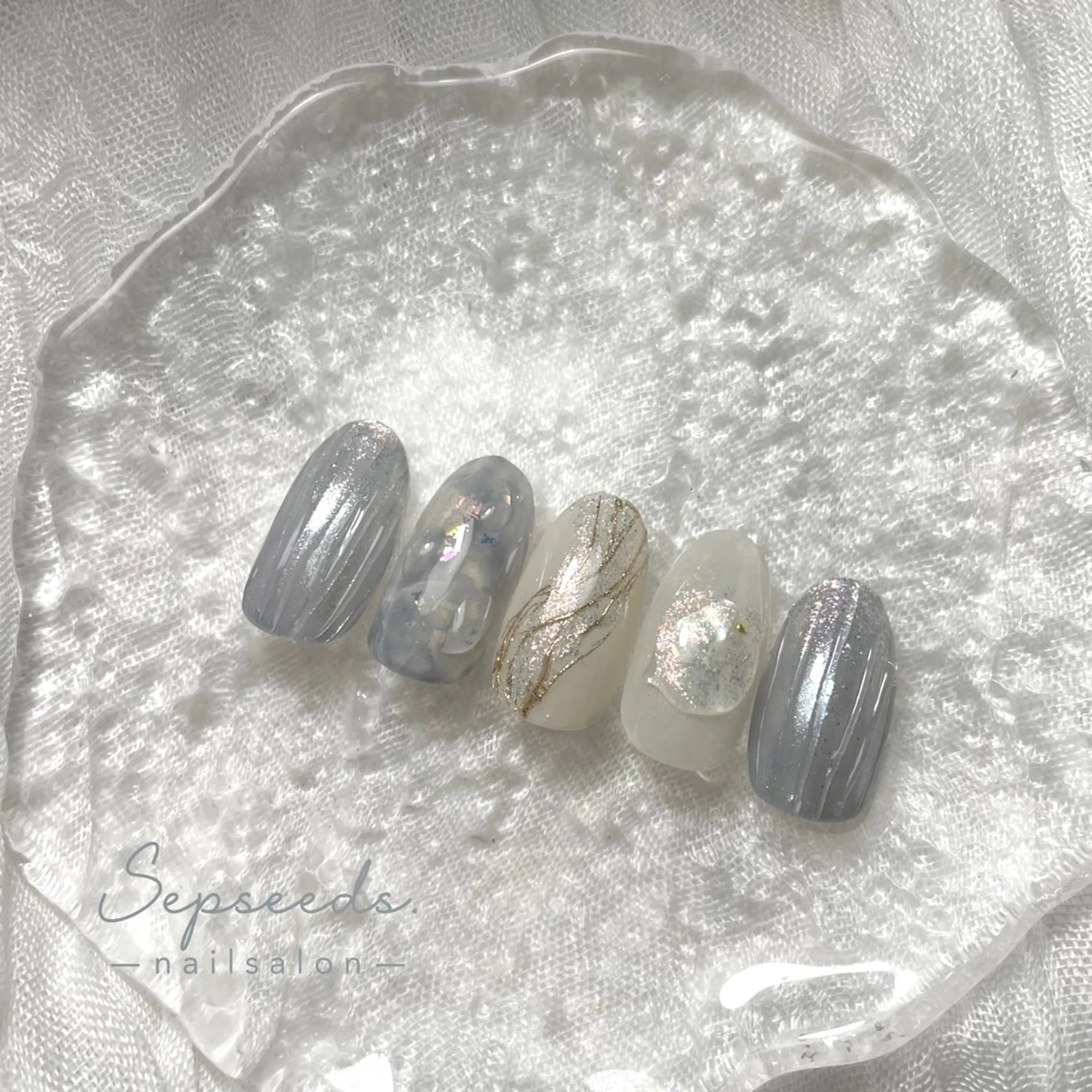 ️🩵初回️🩵【ニュアンスも‼️個性派さんも💅✨】お持ち込みデザイン＊アート4本までの写真