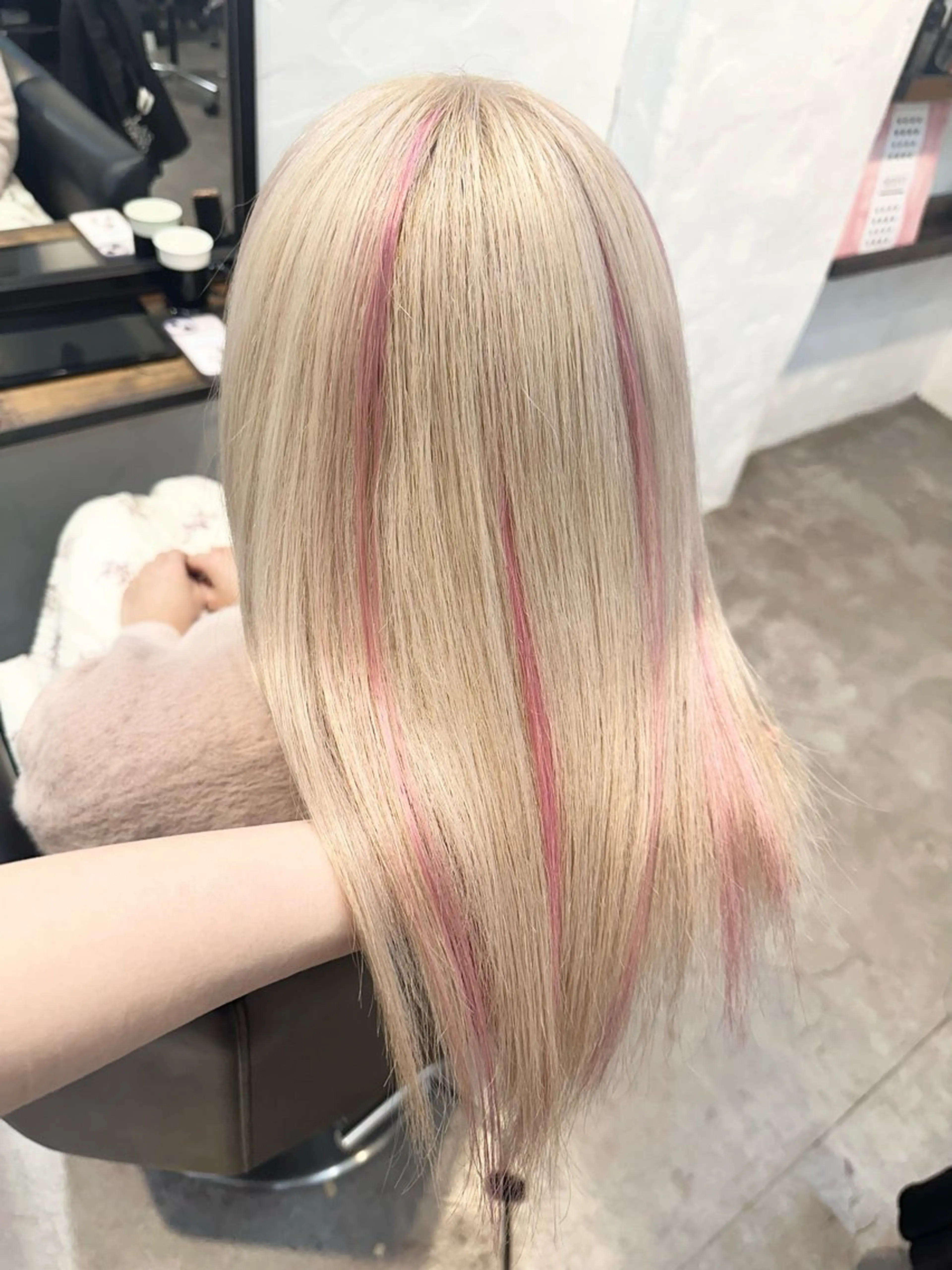 👾ケアブリーチ×2回+ケアカラー+オージュア5stepTr👾の写真