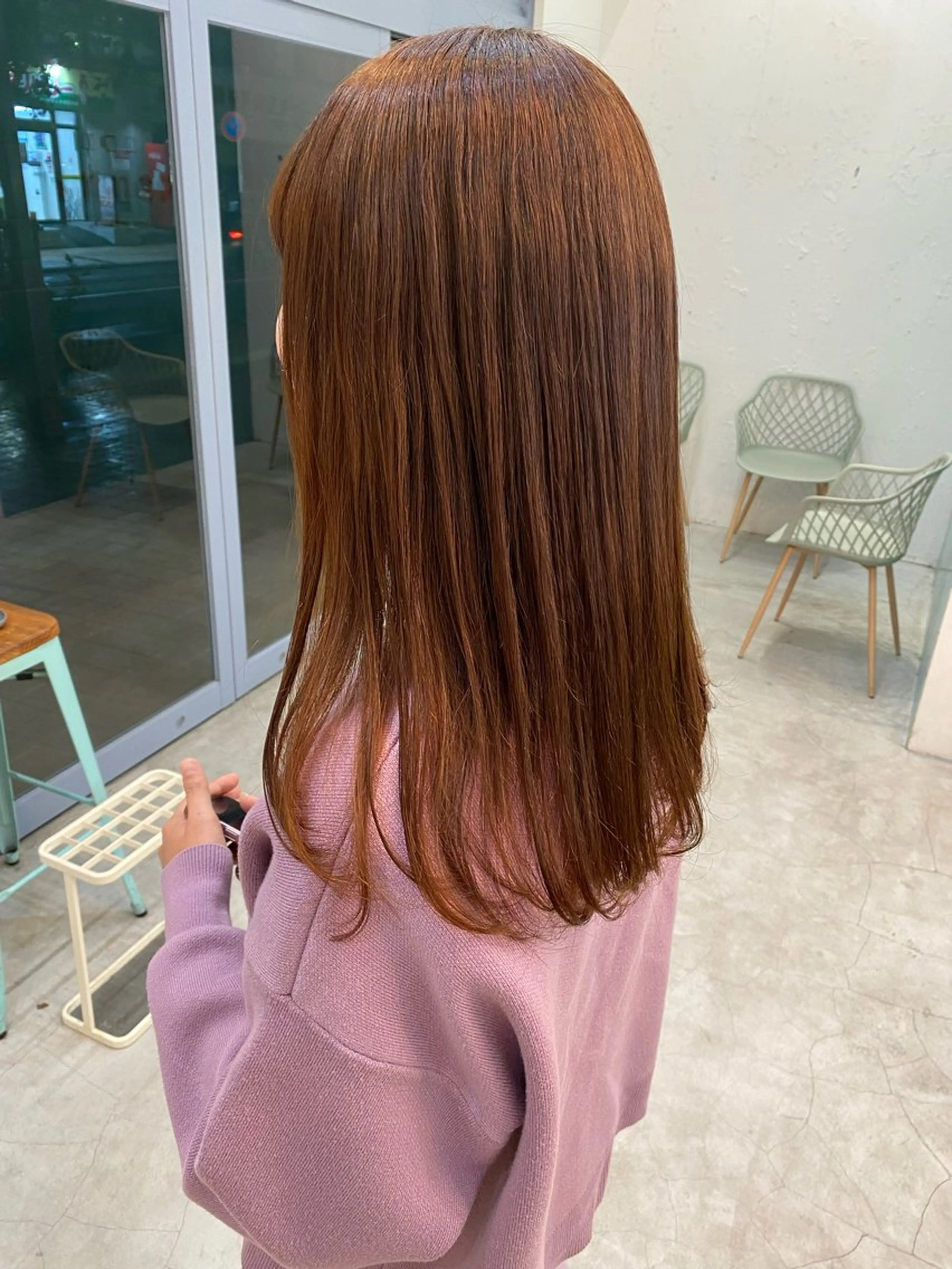 セミロング 縮毛矯正 酸性ストレート 🫧ナギサ/本厚木/ ボブ/ミディアム🫧のヘアスタイル