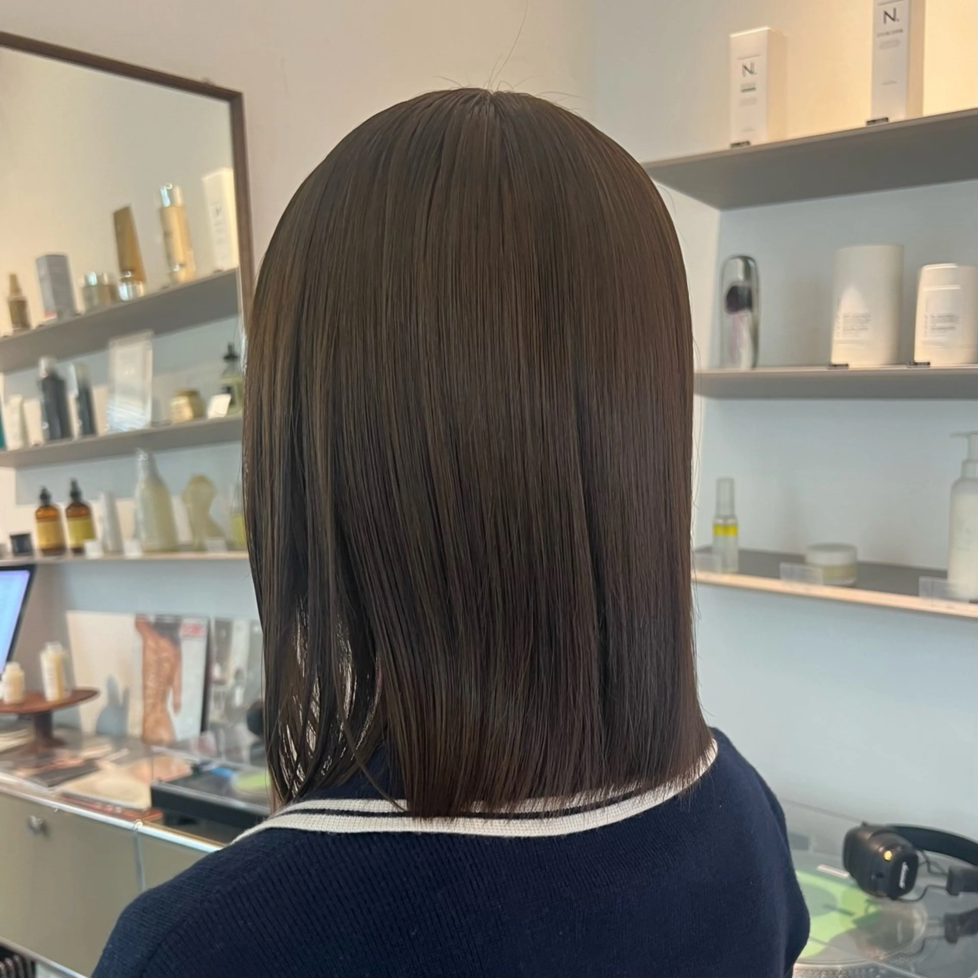 ミディアム カラー ブラウンカラー オリーブブラウン MARIKA 透明感 / 透け感ヘア🪄のヘアスタイル