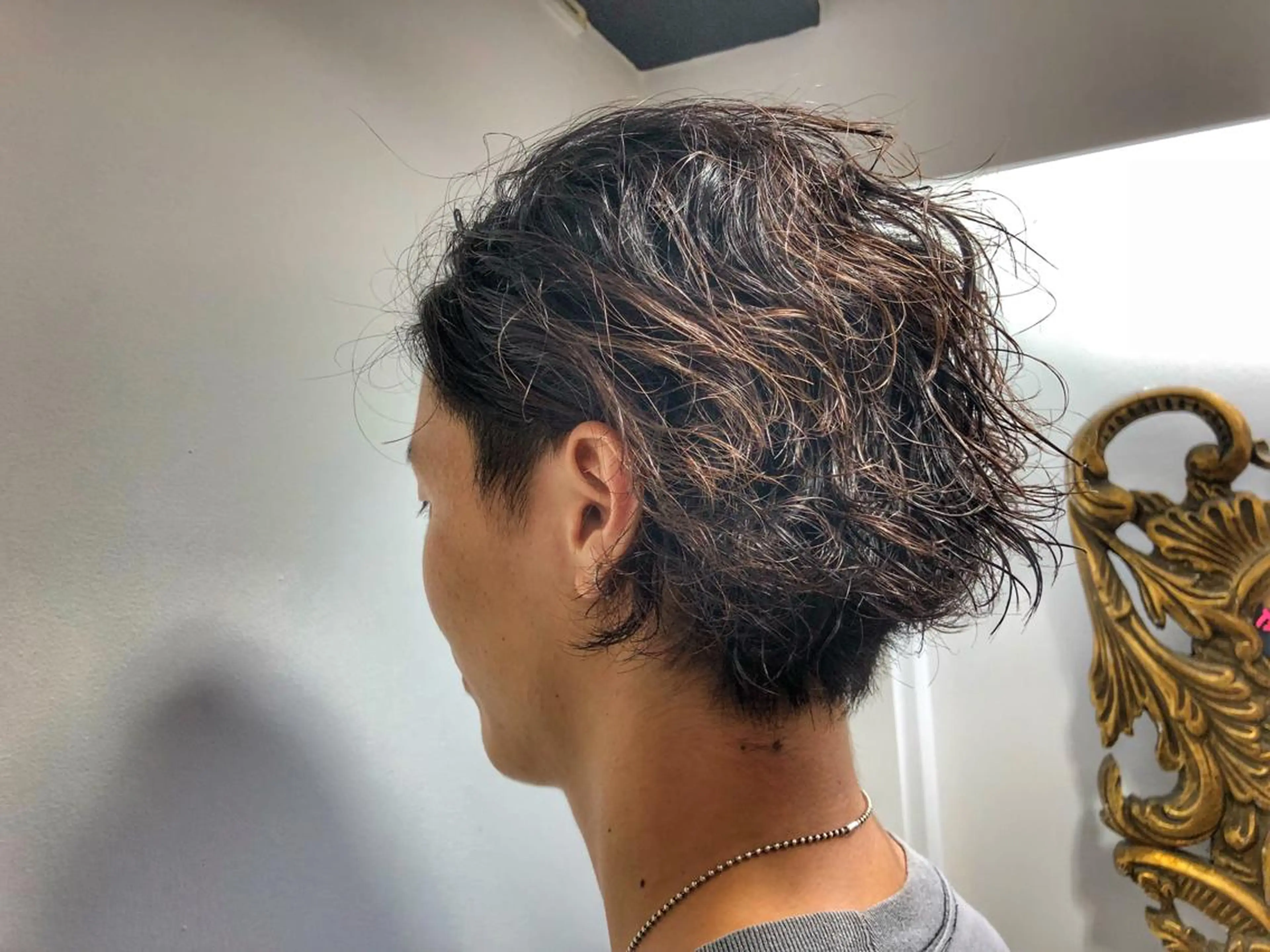 ショート カラー パーマ メンズ 美髪矯正 Rioのヘアスタイル