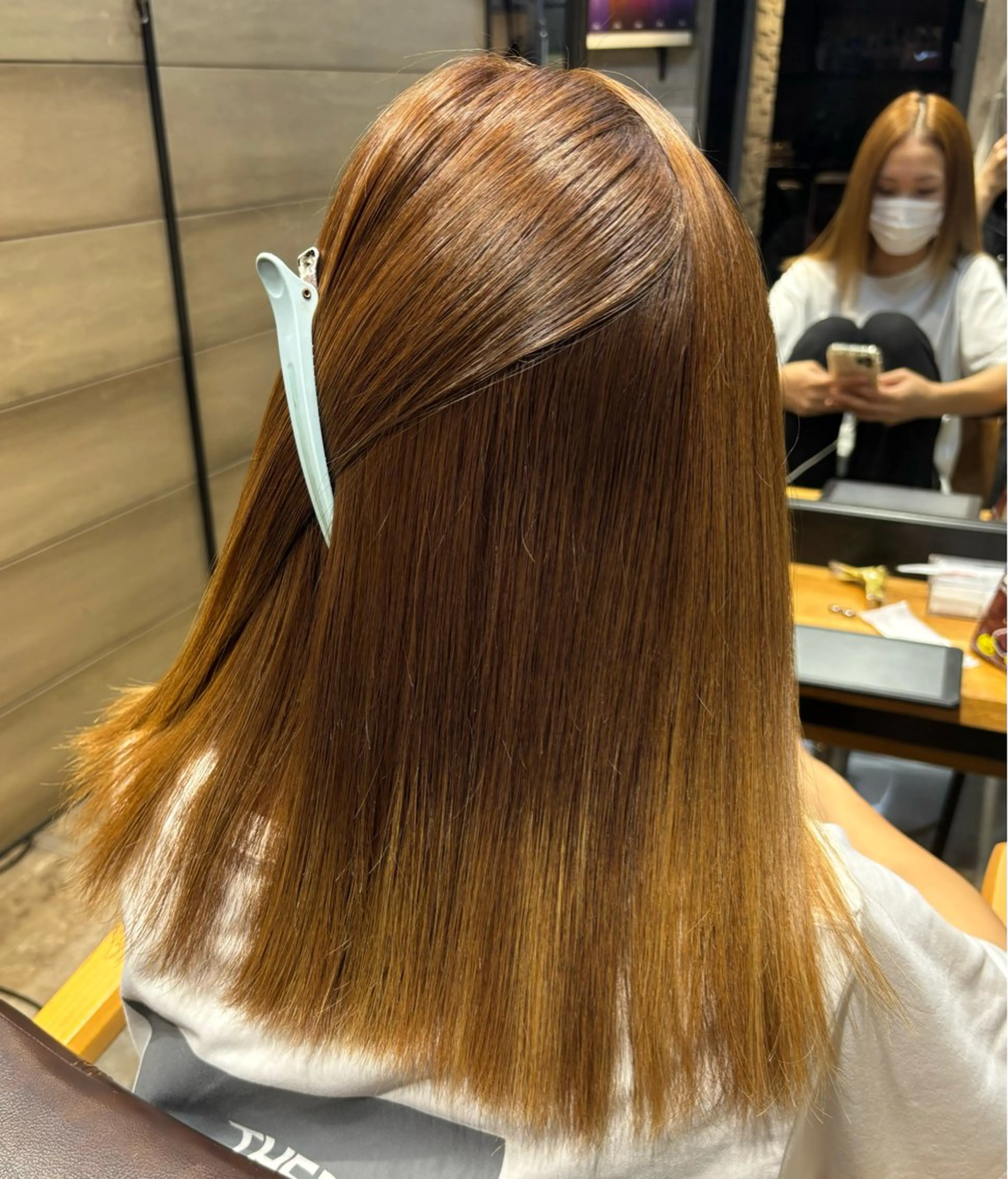 ミディアム パーマ ヒマワリ🌻/ ワンホン×艶髪特化のヘアスタイル