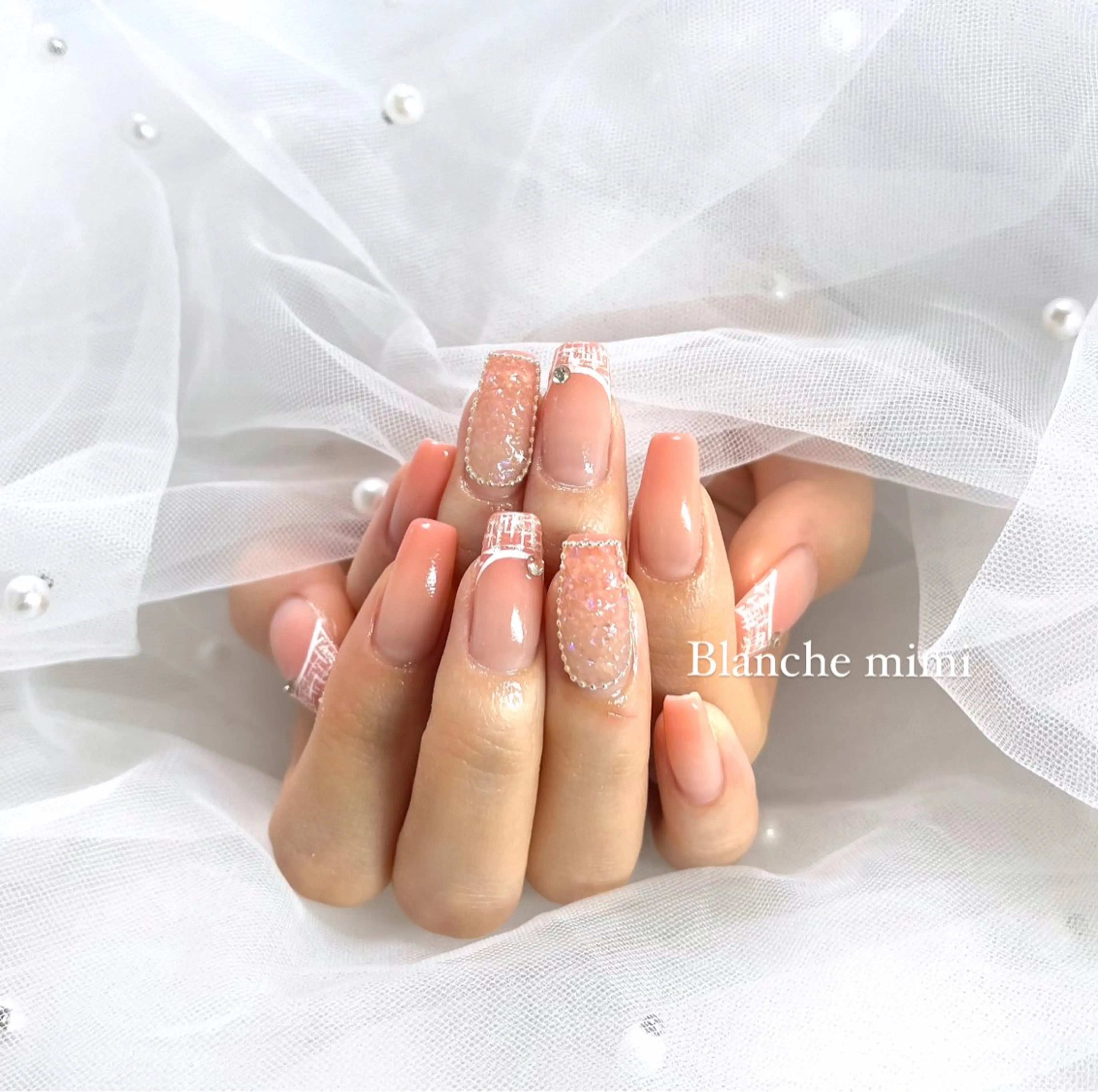 ネイル ハンドネイル Blanche mimi.u_aのネイルデザイン