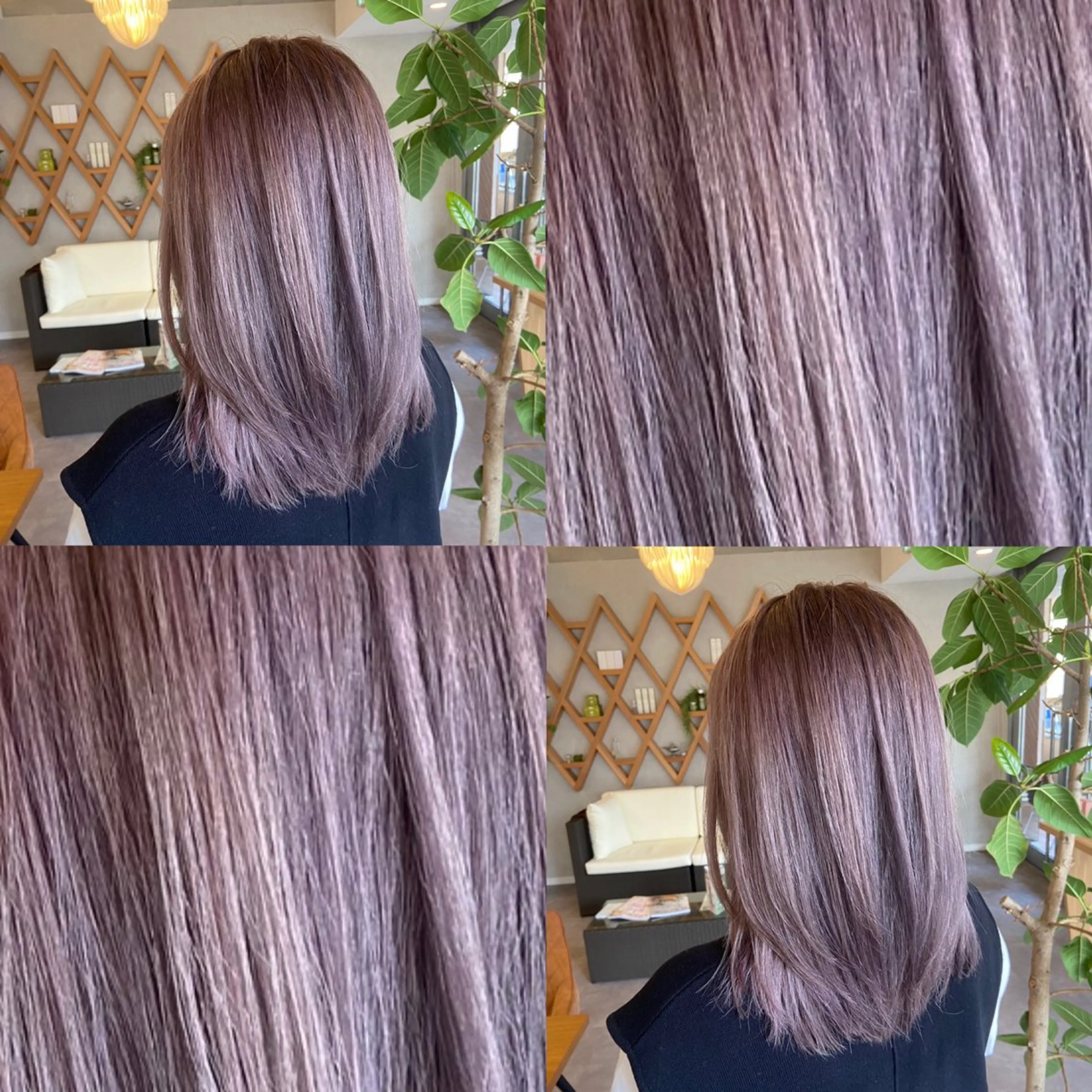 ミディアム ヘアカラー トリートメント ELLE&SALLY 石野のヘアスタイル