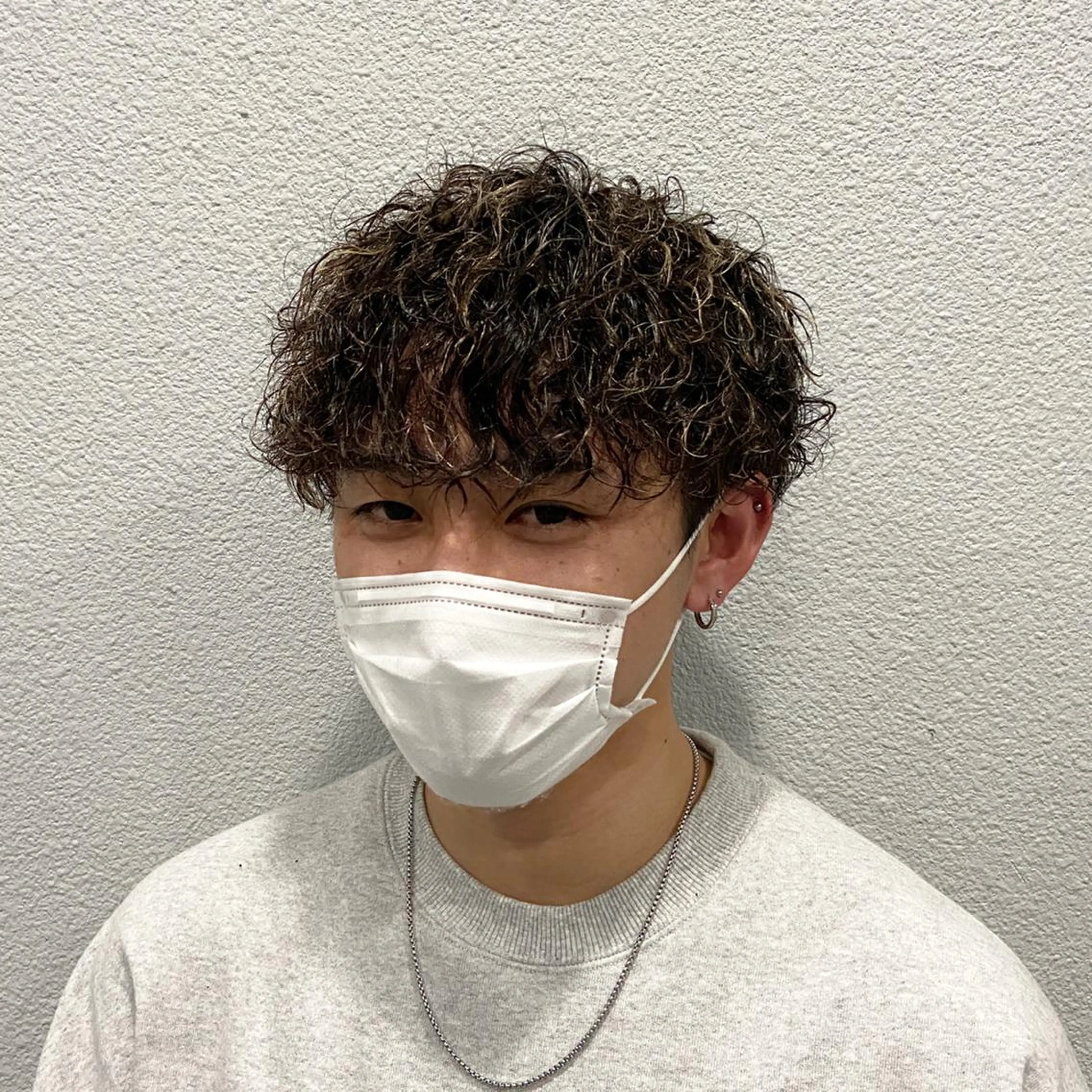 ショート パーマ メンズ メンズメッシュ メンズパーマ 波巻きパーマ 🌀パーマ特化 美容師🌀/しゅんのヘアスタイル