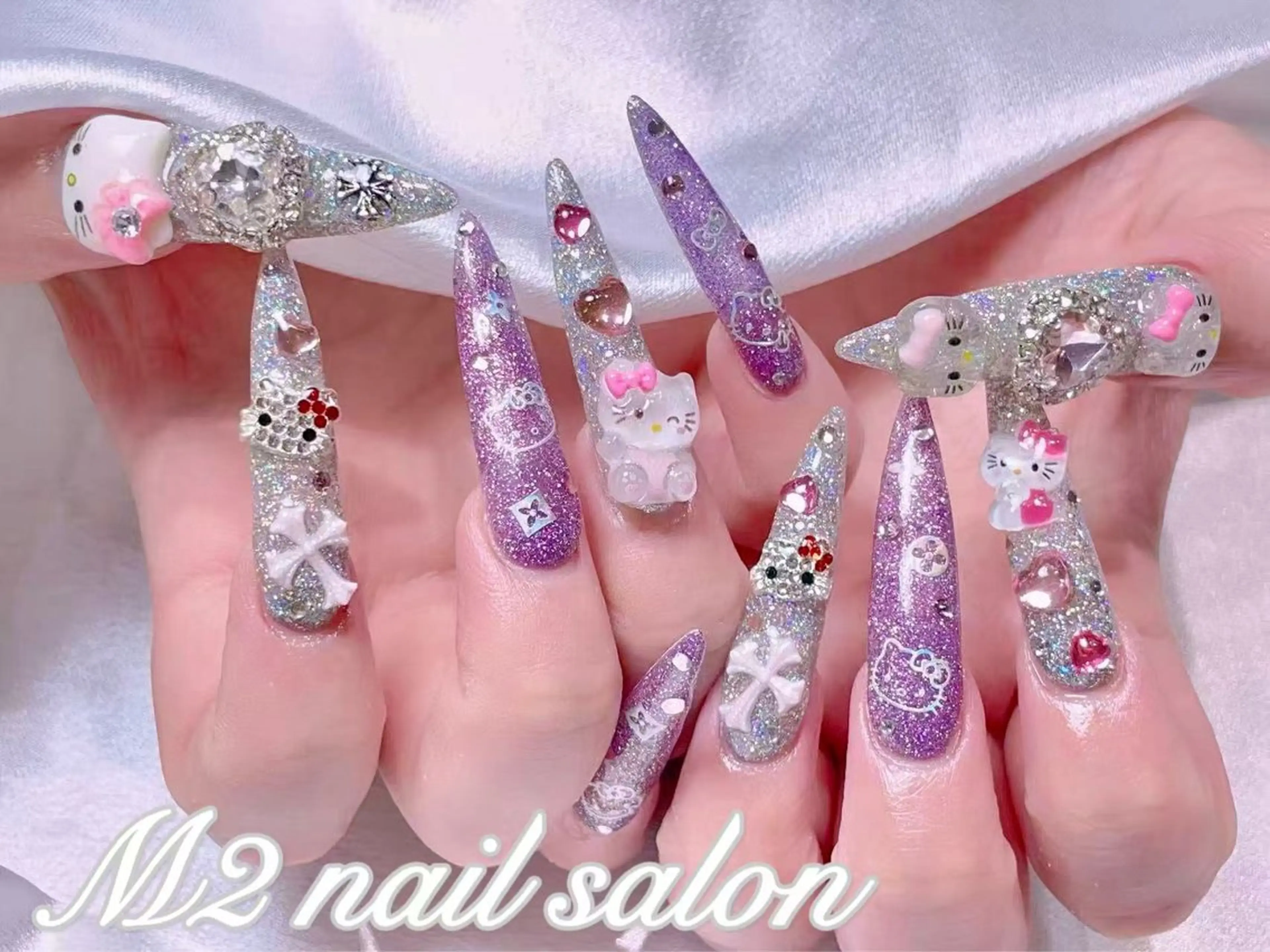 ネイル ハンドネイル 長さだし専門店 M2　rikaのネイルデザイン