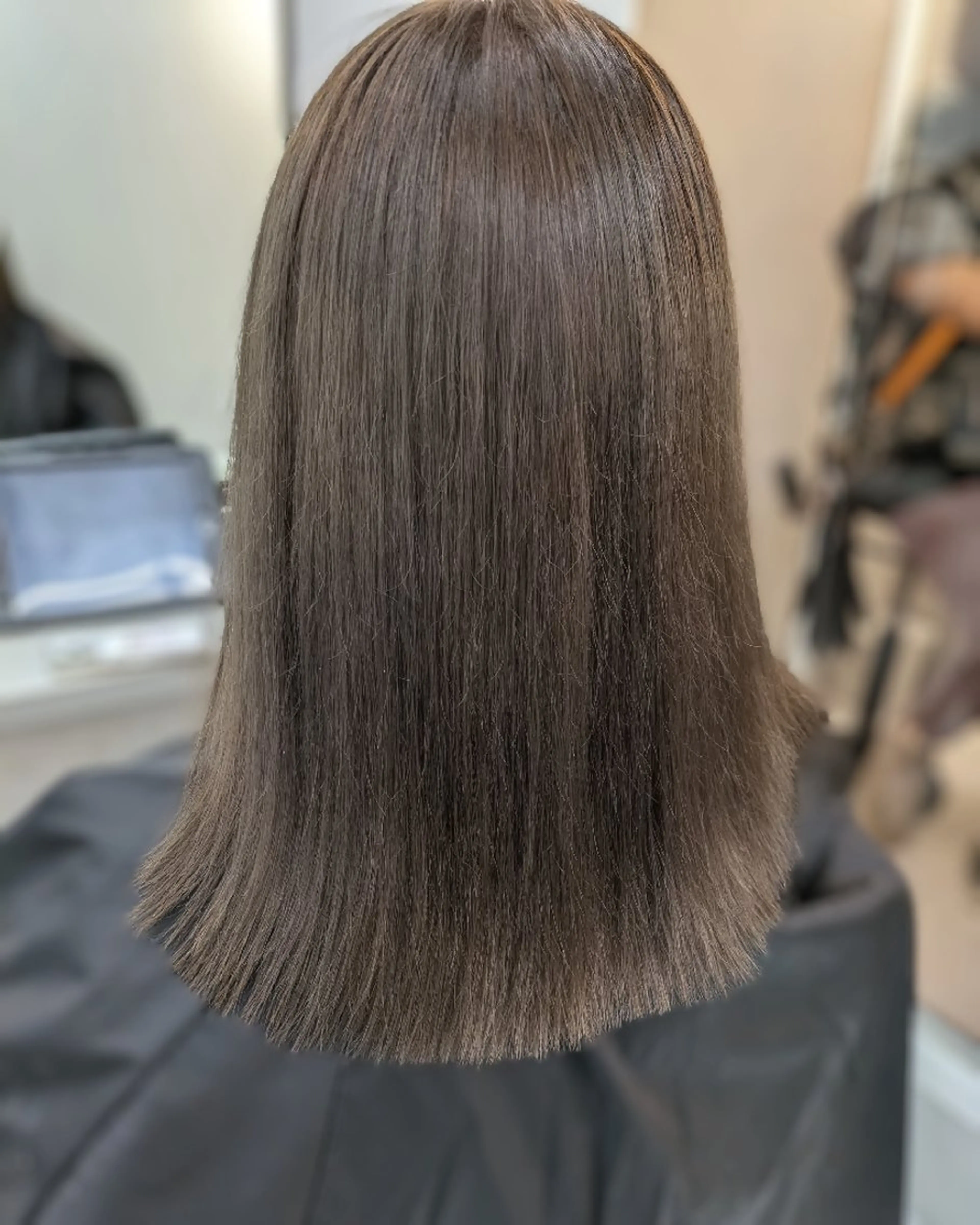 ミディアム カラー アッシュ アッシュブラウン アッシュグレー アッシュグレージュ ブラウンカラー 髪質改善/韓国メンズ カット&パーマ 猿川のヘアスタイル