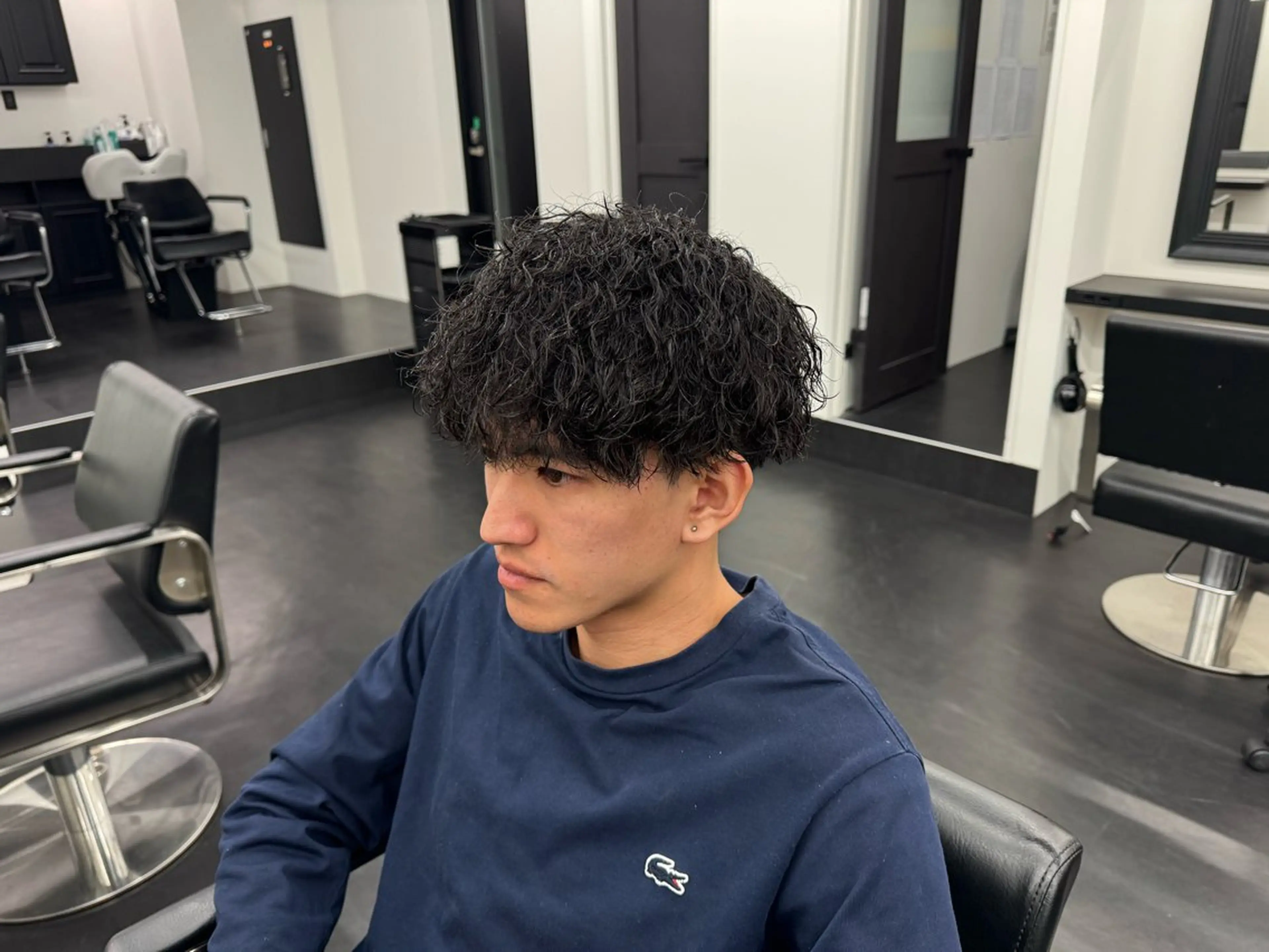 パーマ メンズ 田上 舶斗のヘアスタイル