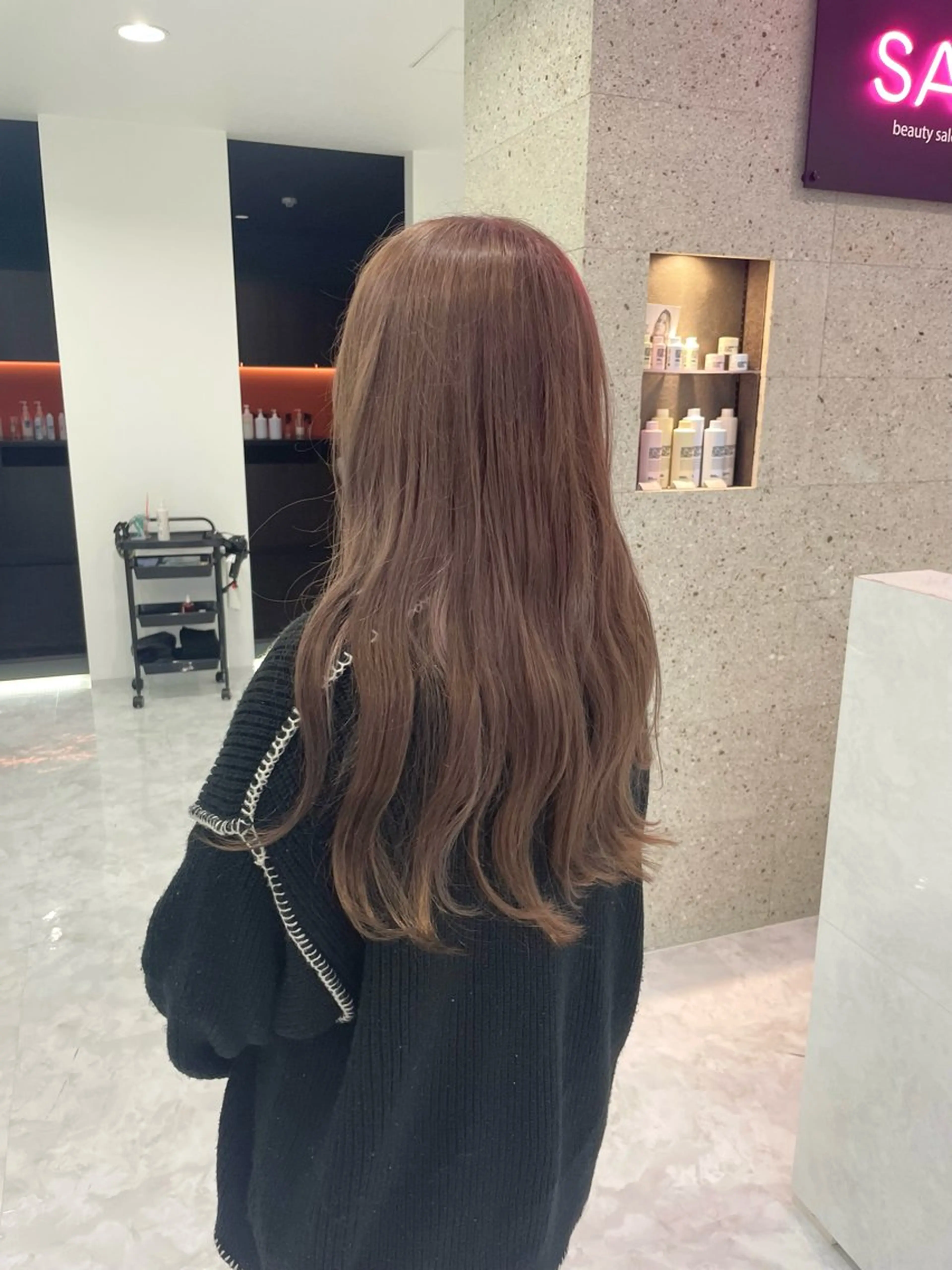 ロング 福田 奈那のヘアスタイル