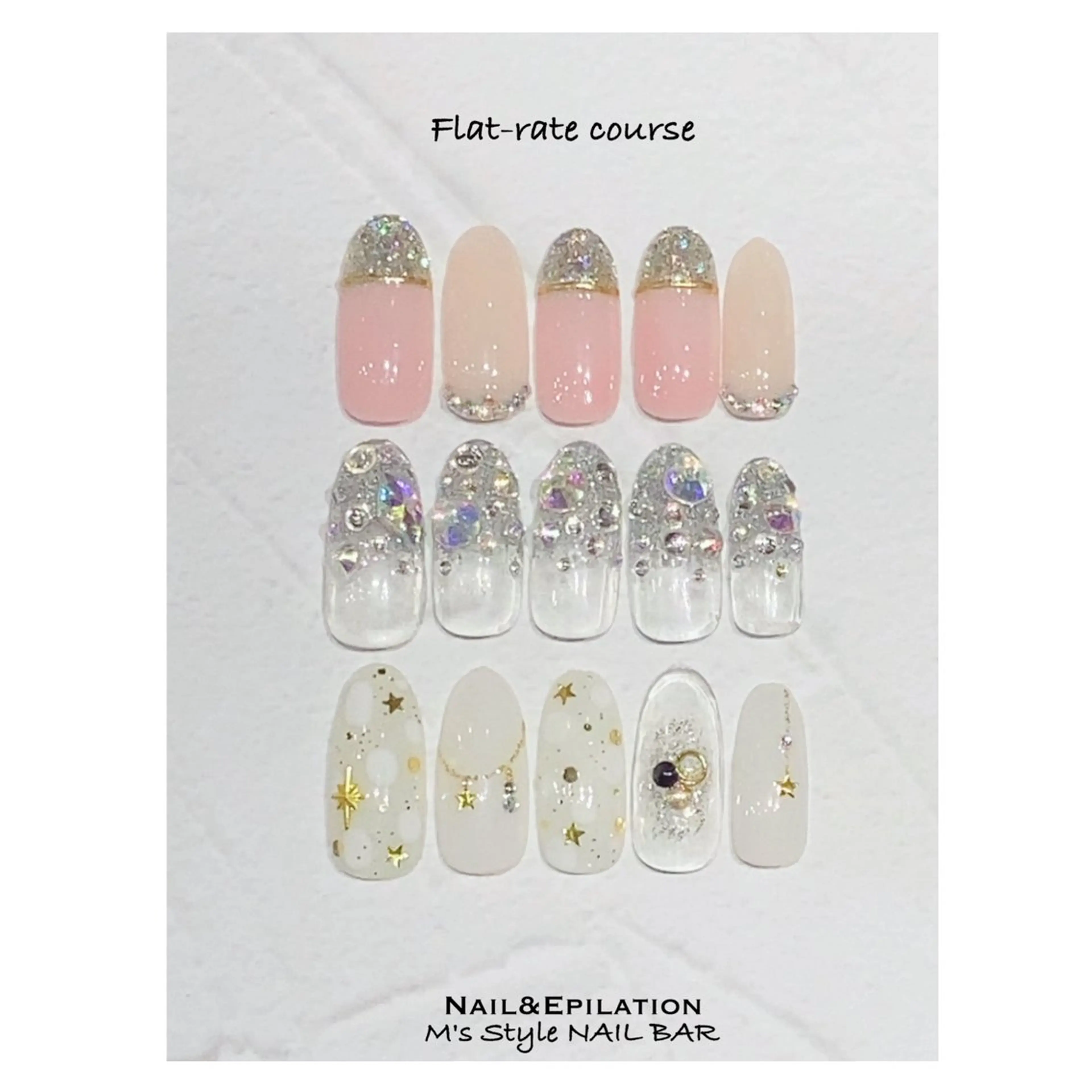 ネイル アートネイル ジェルネイル ストーンネイル ハンドネイル M's Style NAIL BARのネイルデザイン