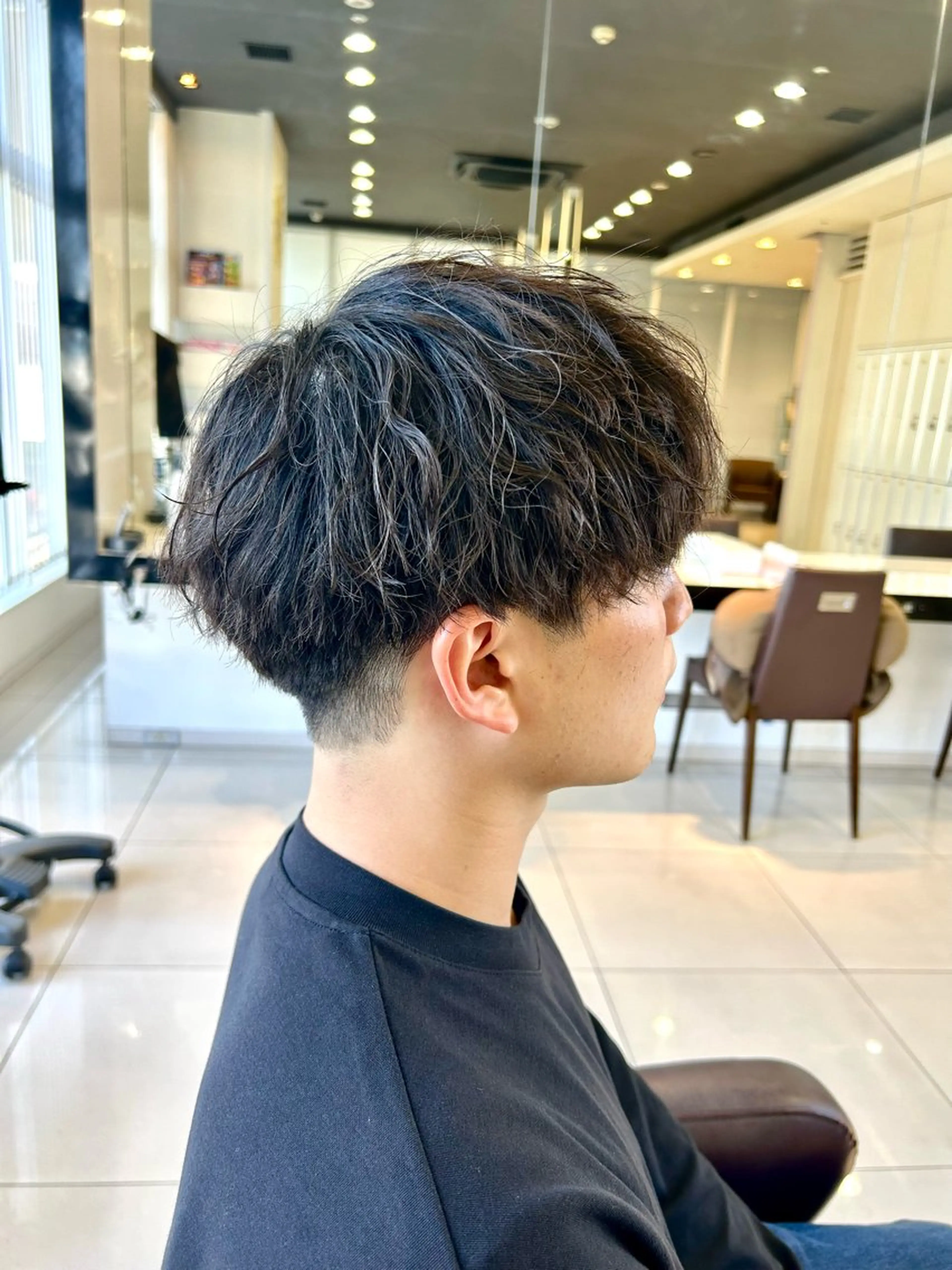 メンズ メンズパーマ 波巻きパーマ メンズカット 💇原一樹のヘアスタイル