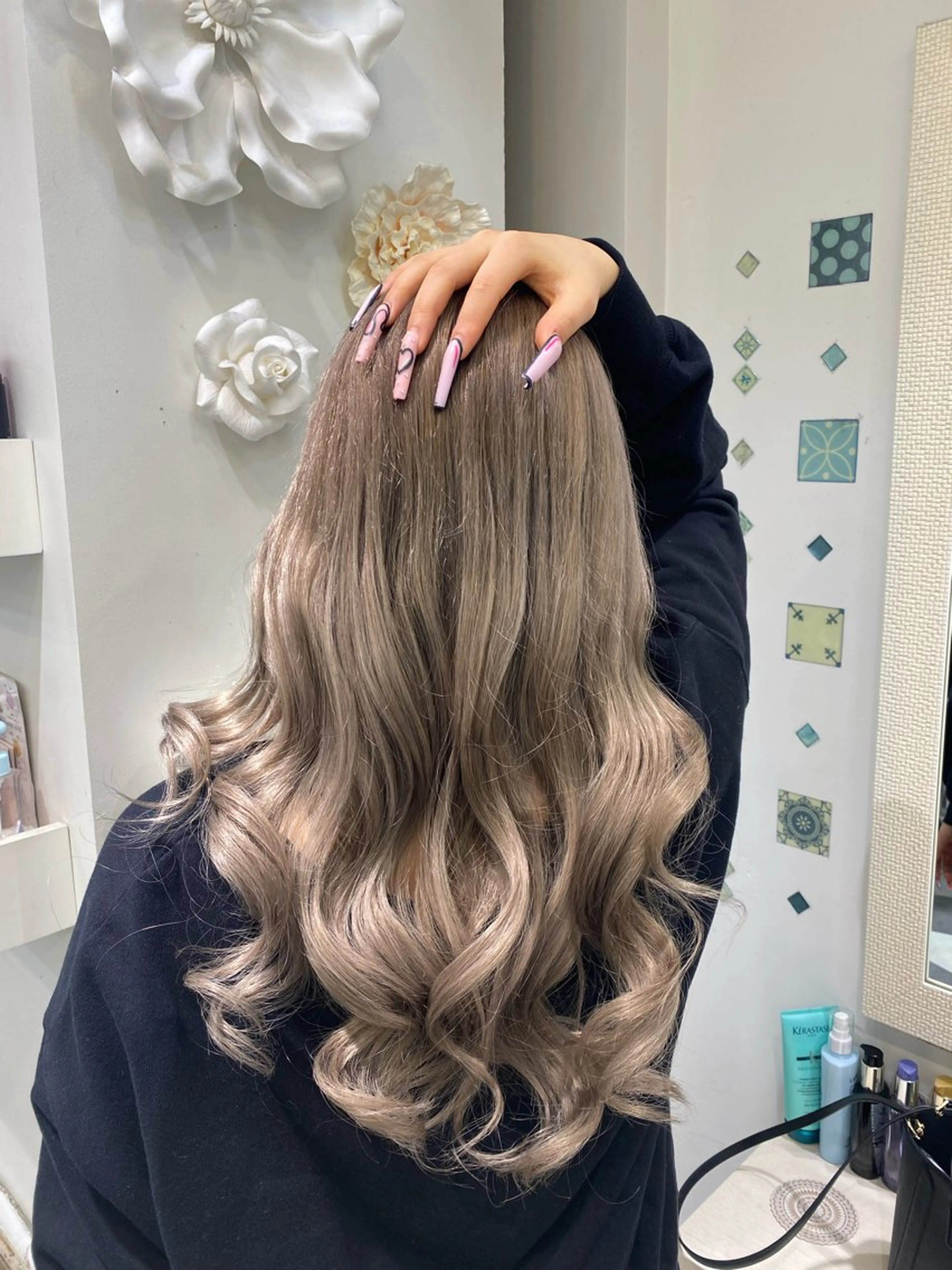 ロング カラー EGO所属・ブリーチカラー💖 rukaのヘアスタイル