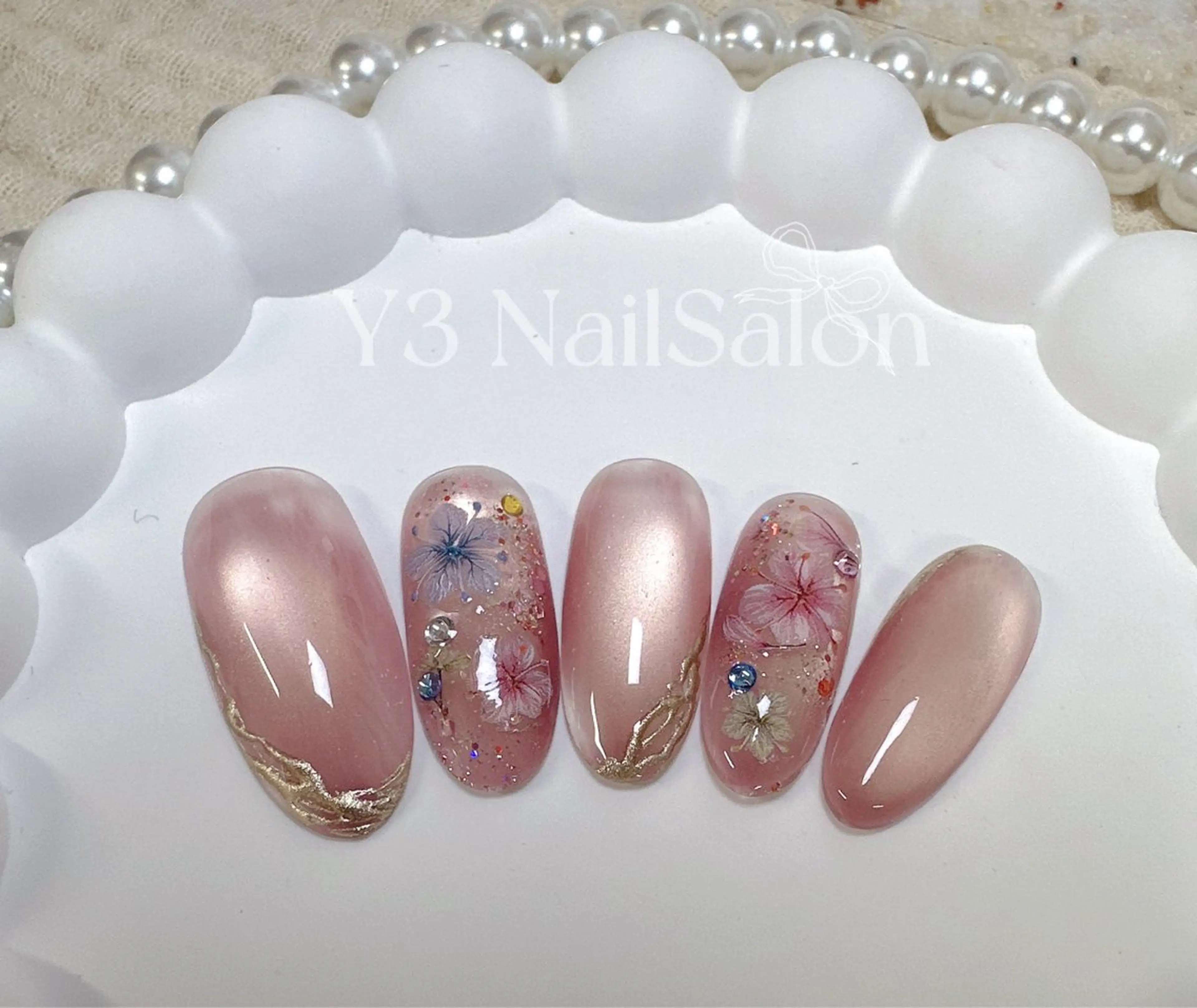 季節限定フラワーネイル💅9500→8480の写真