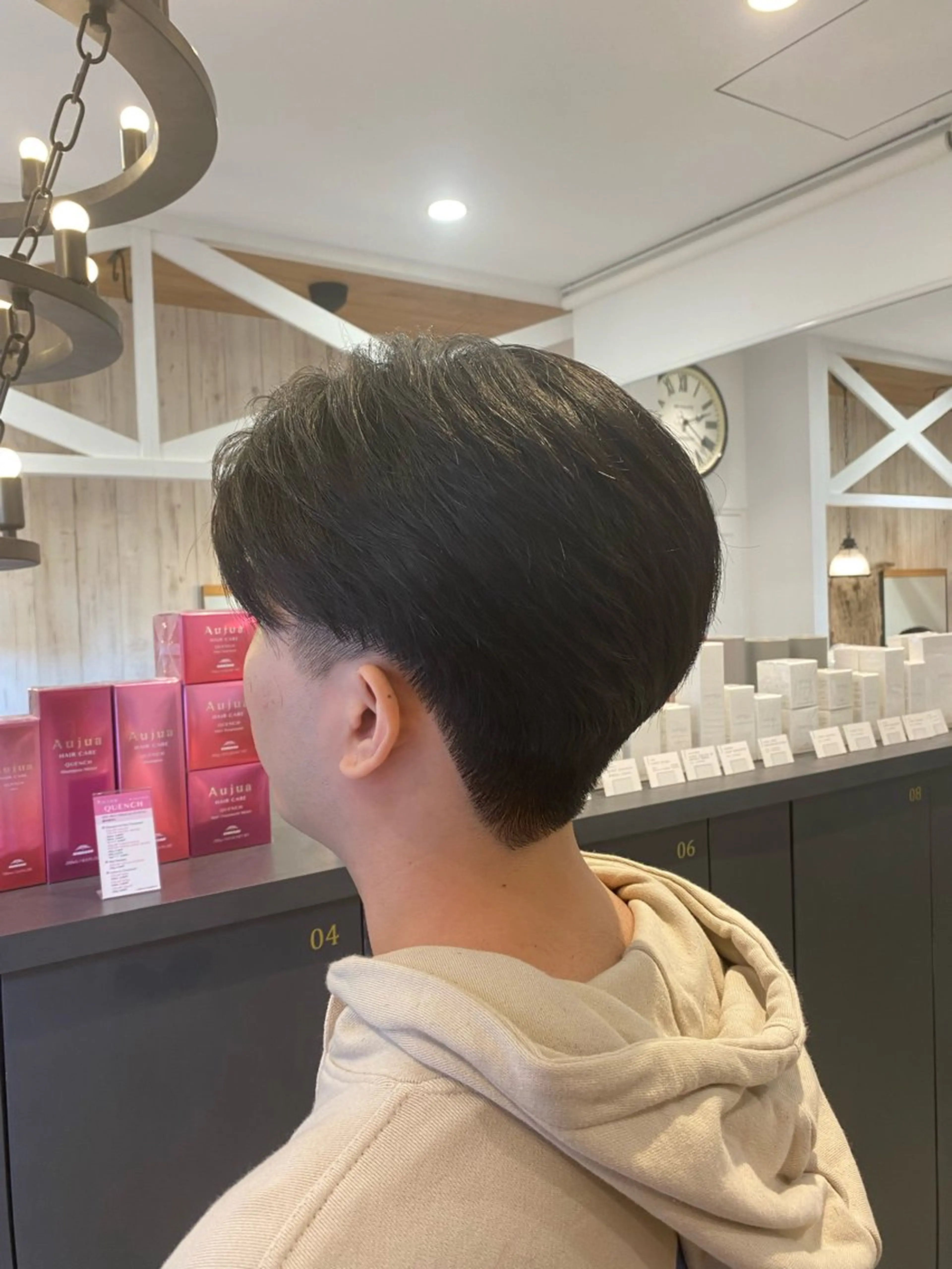 ショート メンズ オールバック マッシュ ショートヘア 柴田 枝利子のヘアスタイル