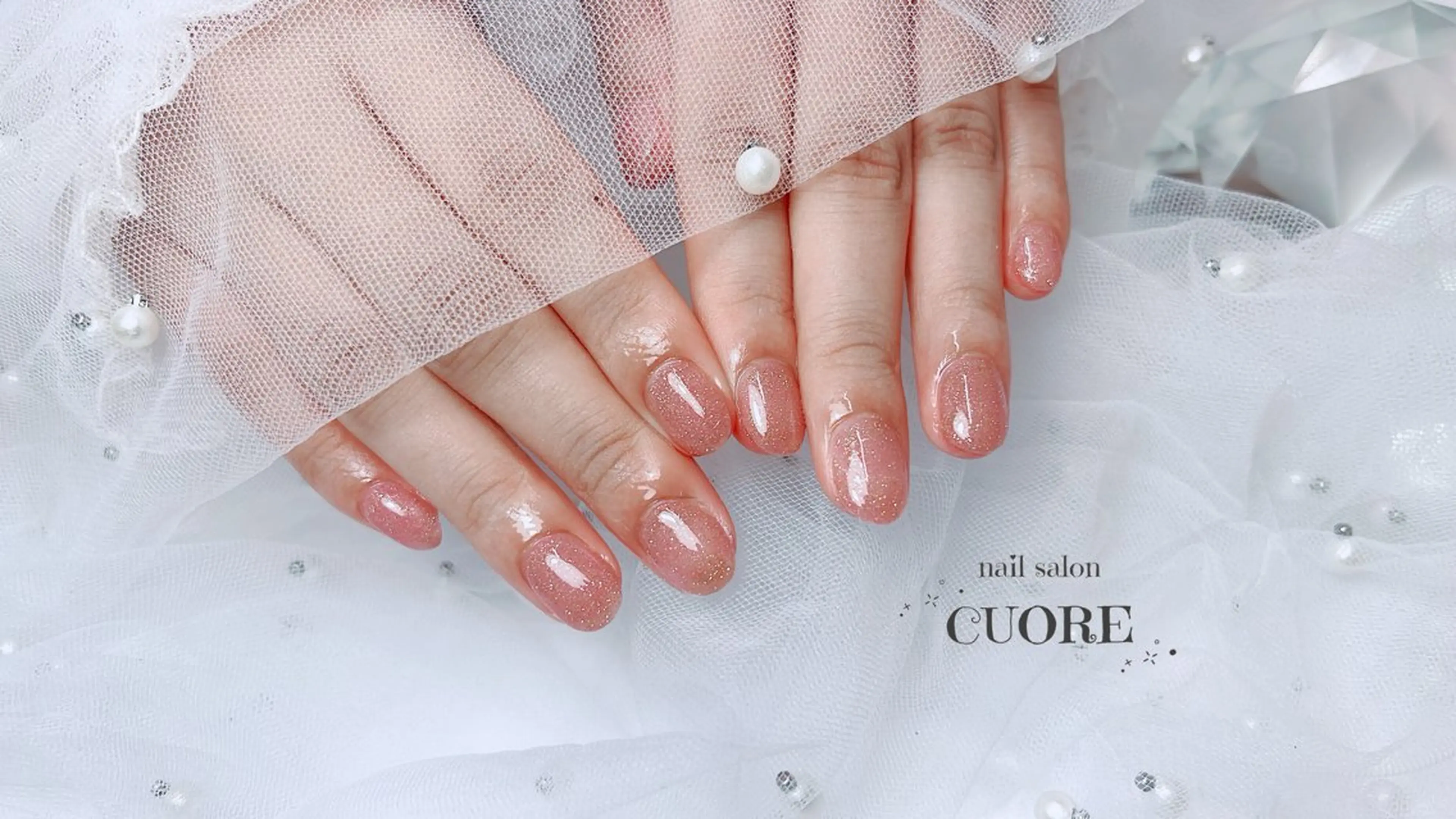 ネイル フラッシュネイル オフィスネイル ワンカラーネイル シンプルネイル nail salon CUOREのネイルデザイン