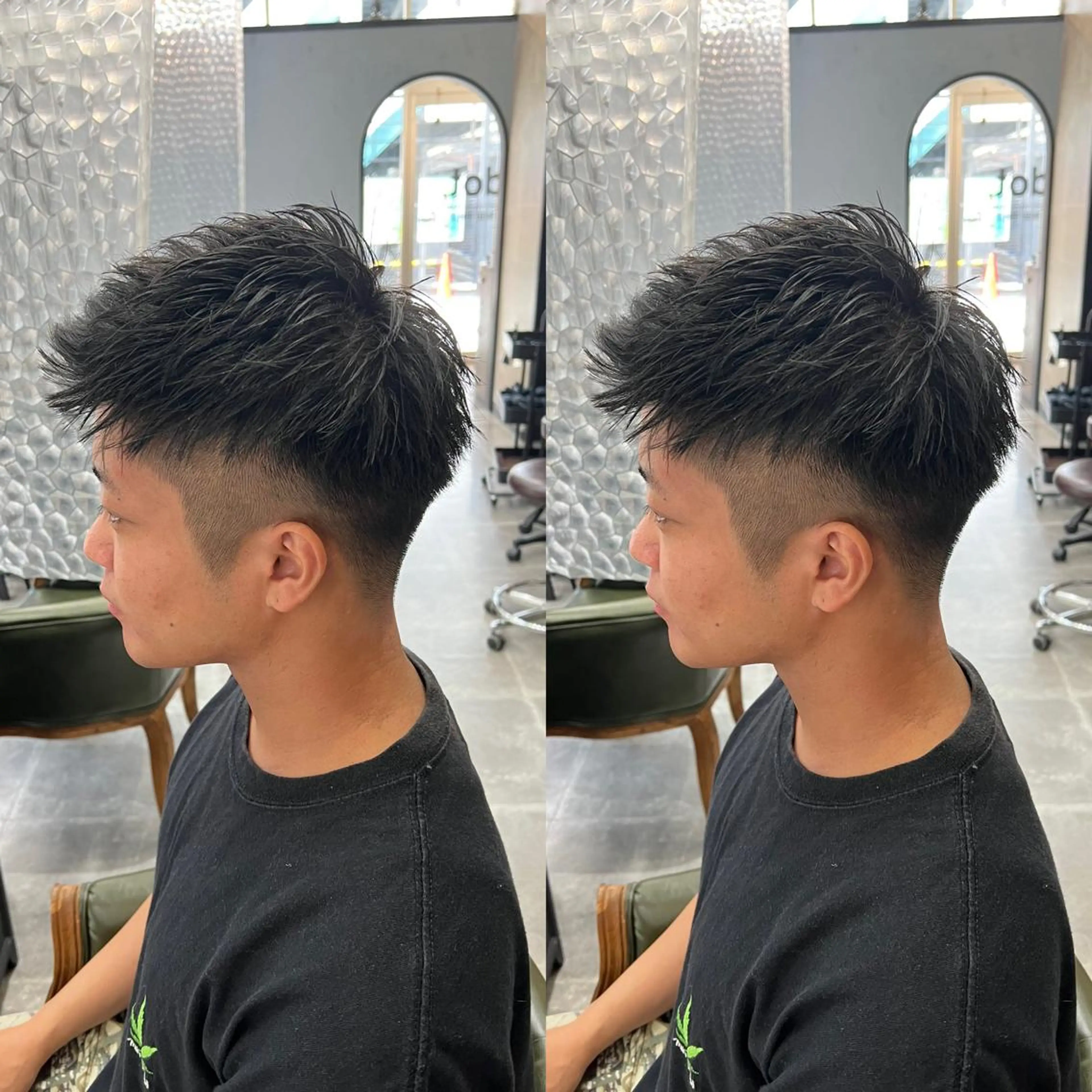 ショート メンズ カット センターパート ／植田のヘアスタイル