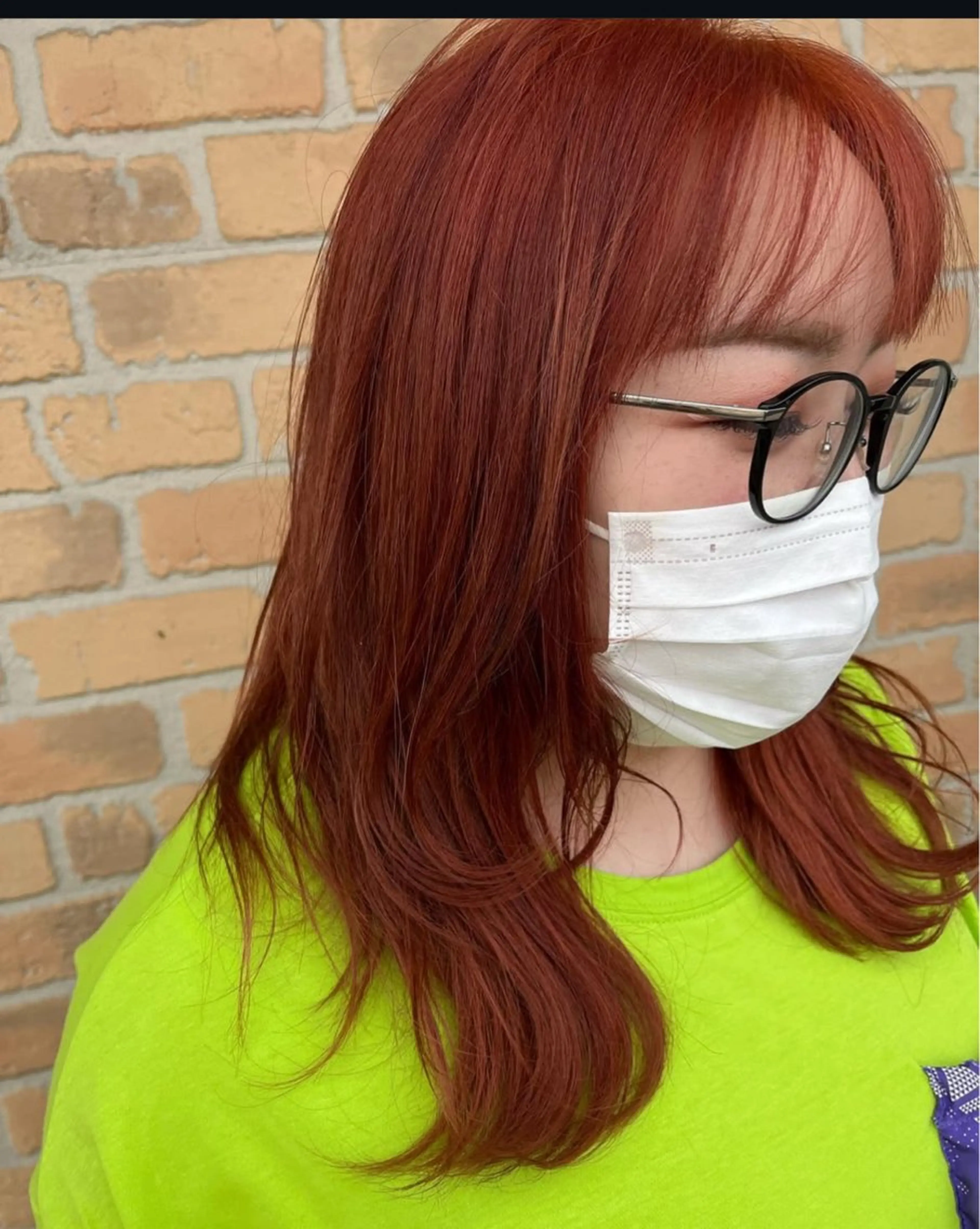 セミロング 渡邊 夏奈のヘアスタイル