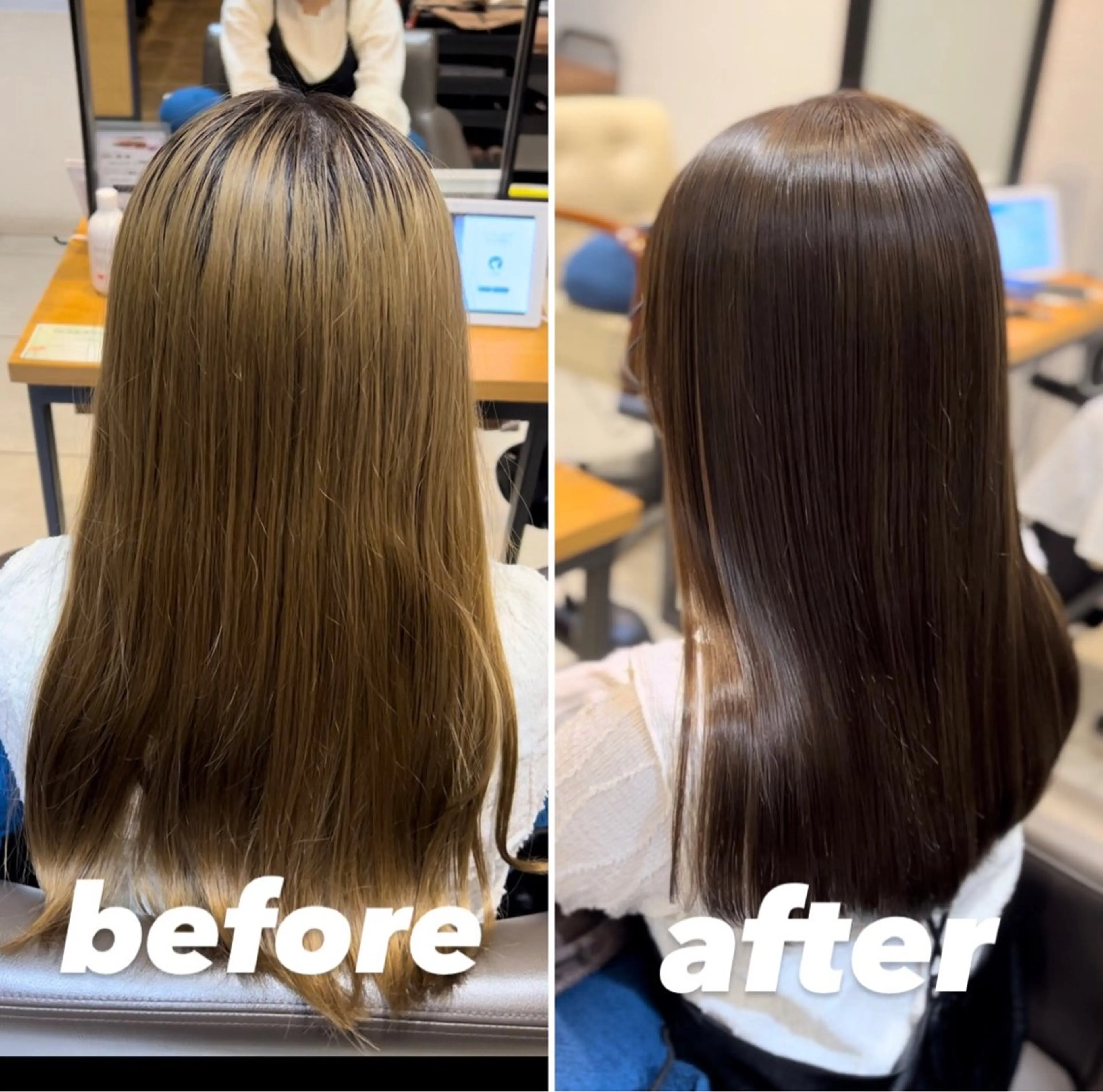 セミロング カラー 🌿earth亀有店 【緑髪のノブ】🌿のヘアスタイル