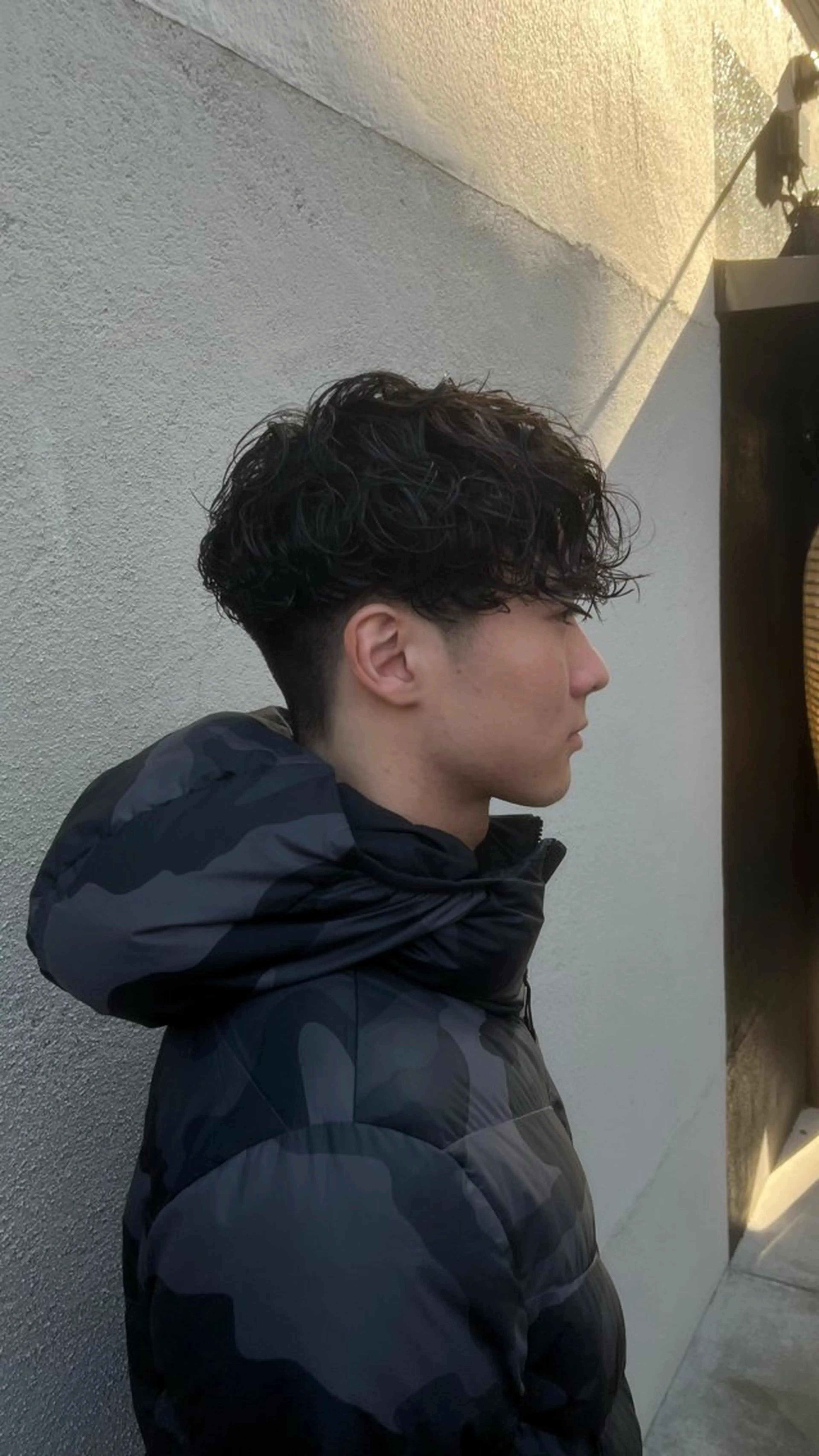 ショート パーマ メンズ メンズパーマ カット パーマ グレージュ|くすみ× 透明感|kazutoのヘアスタイル