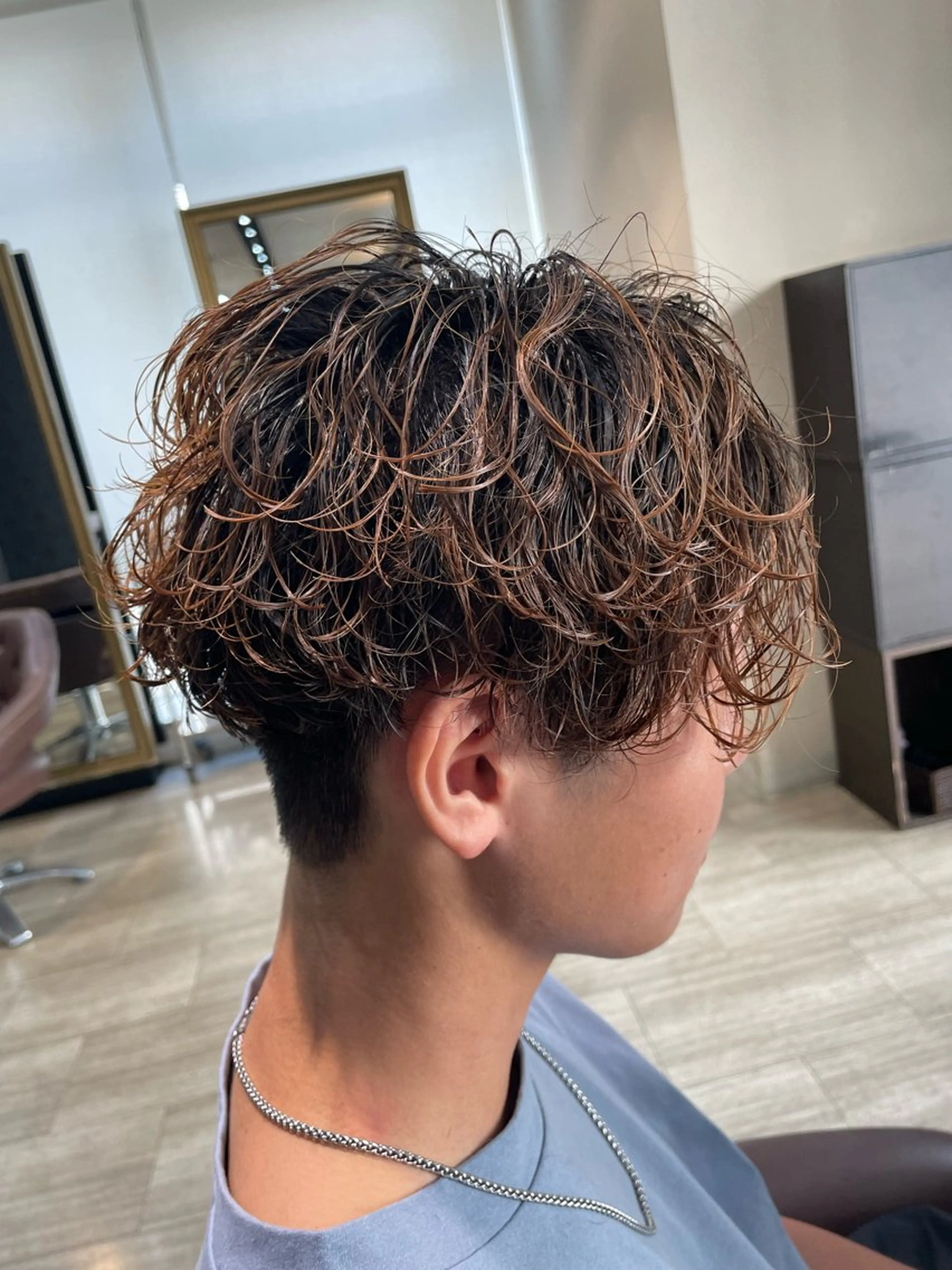 パーマ メンズ メンズパーマ ツイストスパイラルパーマ スパイラルパーマ WiLL 阪急茨木店のヘアスタイル