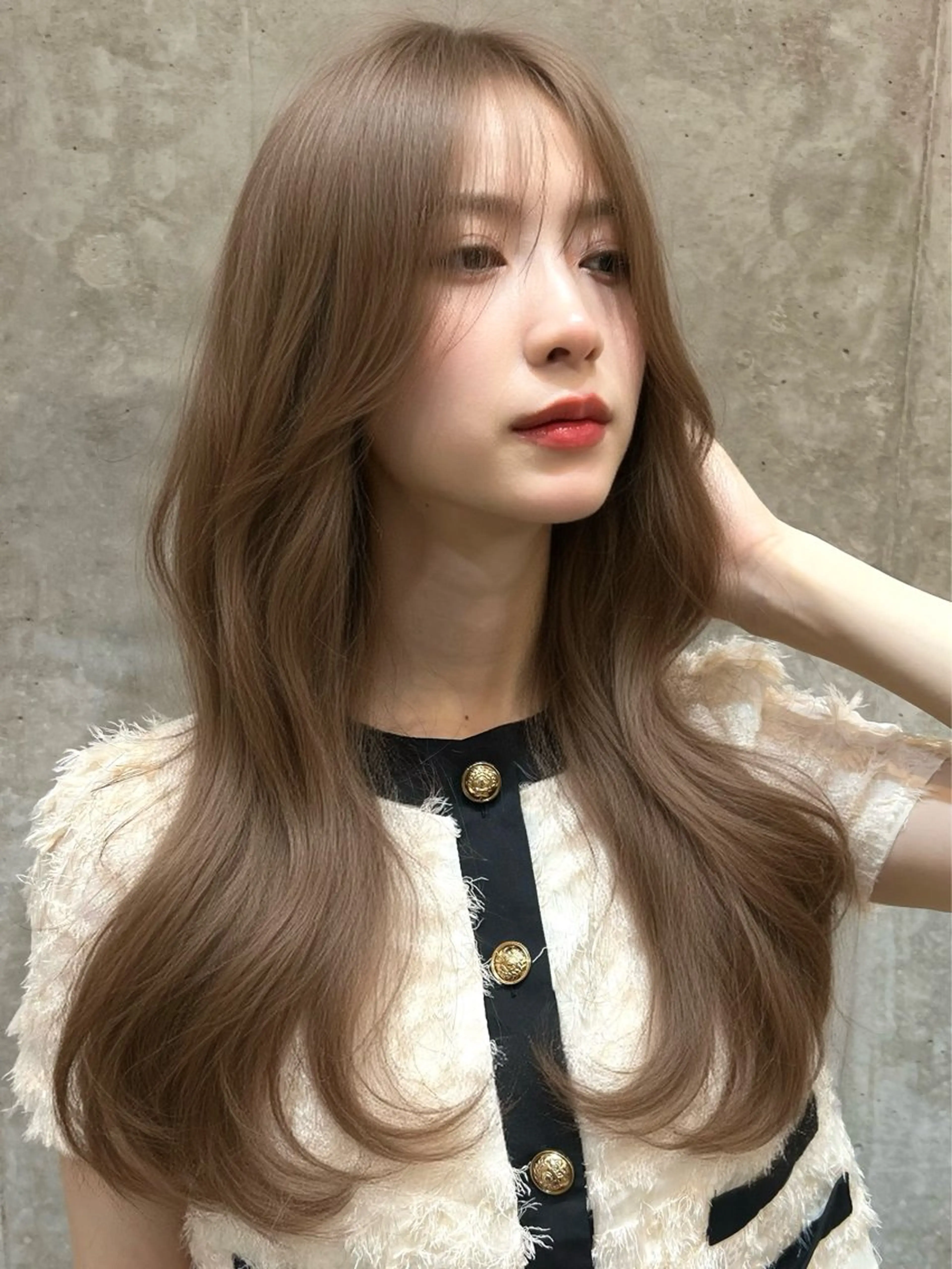 ロング カラー カット ヘアカラー トリートメント belle 表参道 terrace所属・抜きっぱなしブロンド /ハイトーン/カナタのヘアスタイル