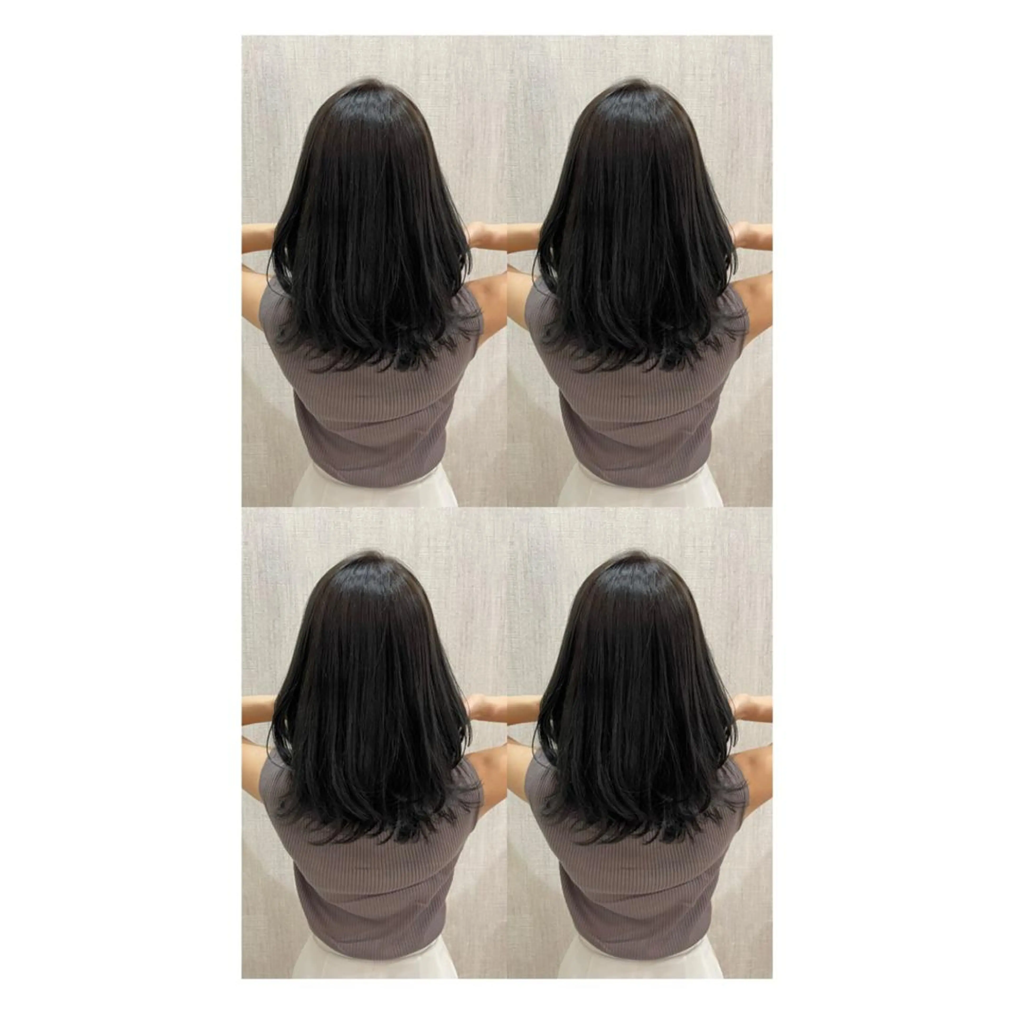 セミロング カラー カット ヘアカラー トリートメント 店長✨レイヤー✖️ 髪質改善✖️韓国ヘアのヘアスタイル