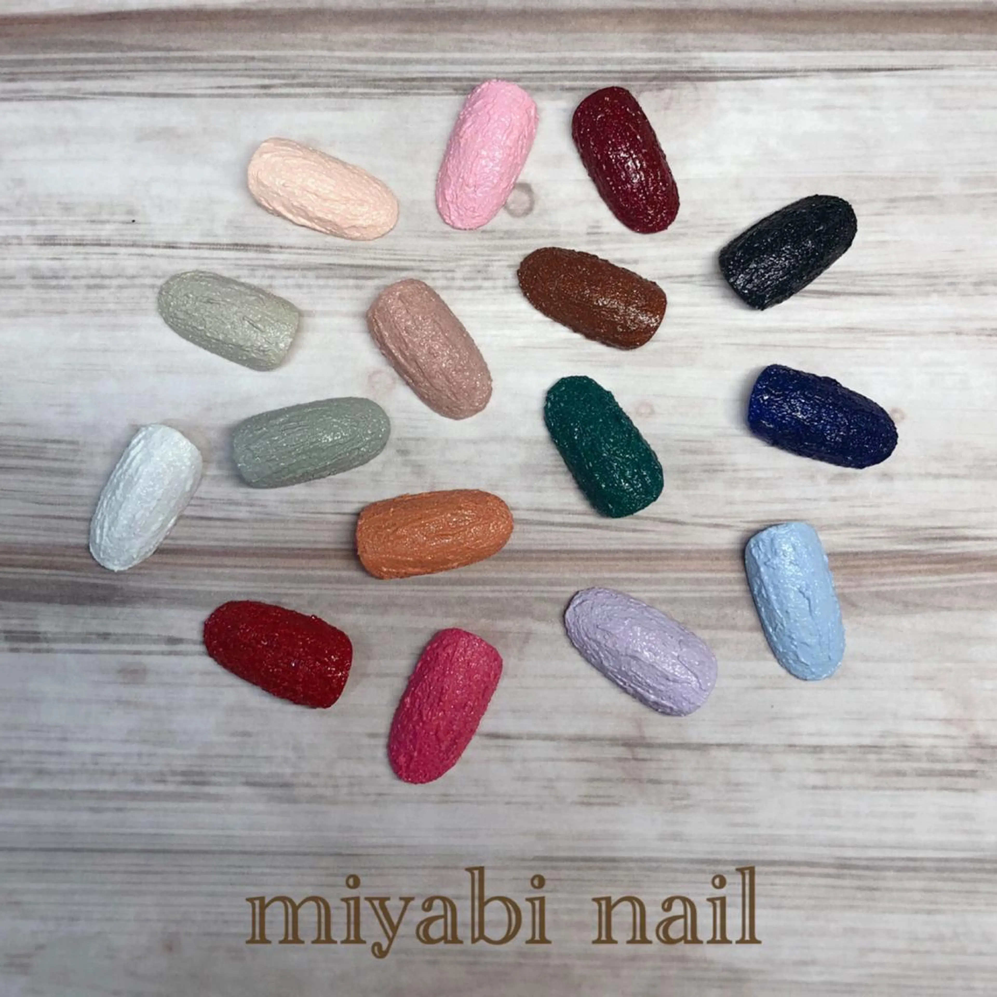 ネイル ジェルネイル 冬ネイル miyabi nail 桂川駅近くのネイルデザイン