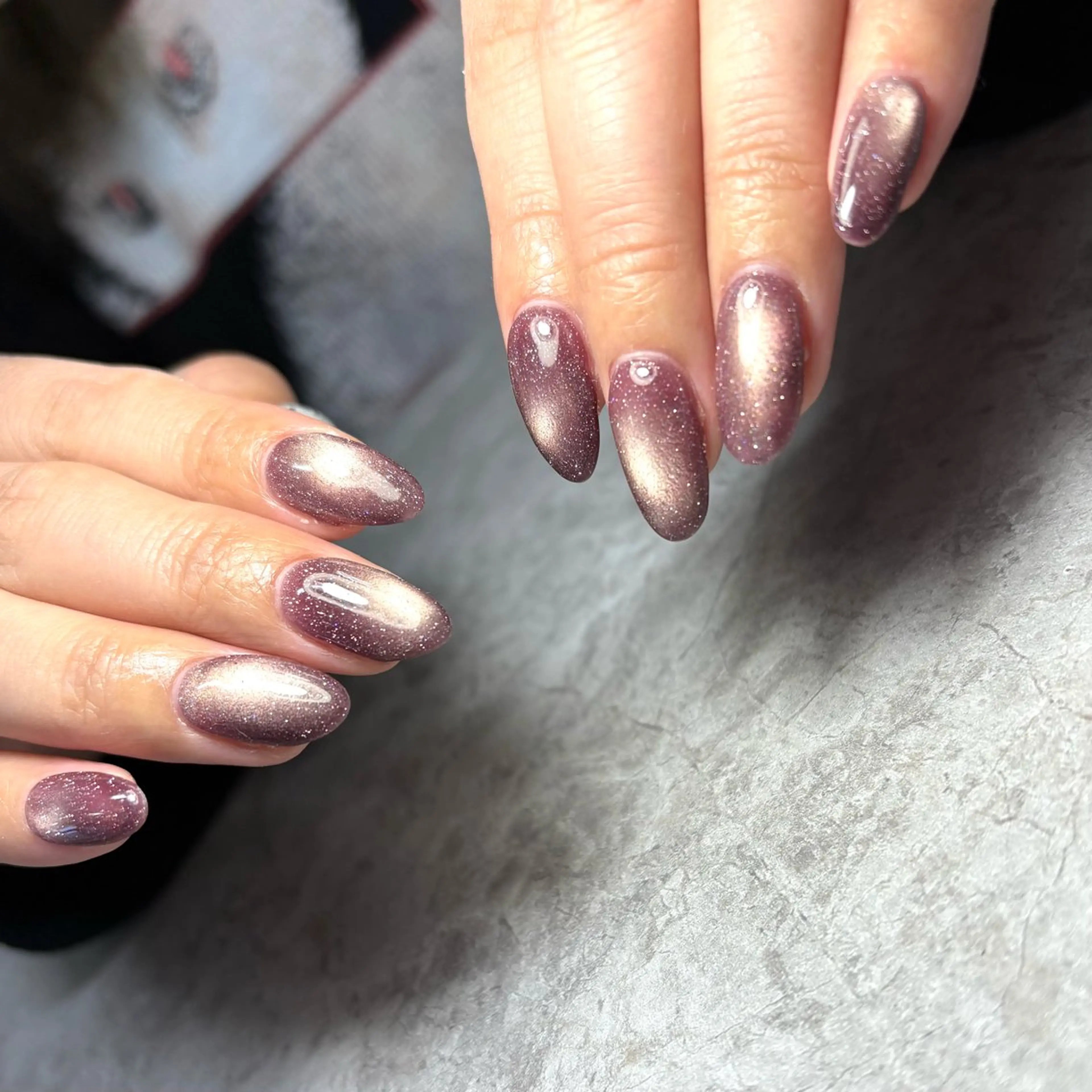 ネイル マグネットネイル ハンドネイル ハンドケア makananail anjyuのネイルデザイン