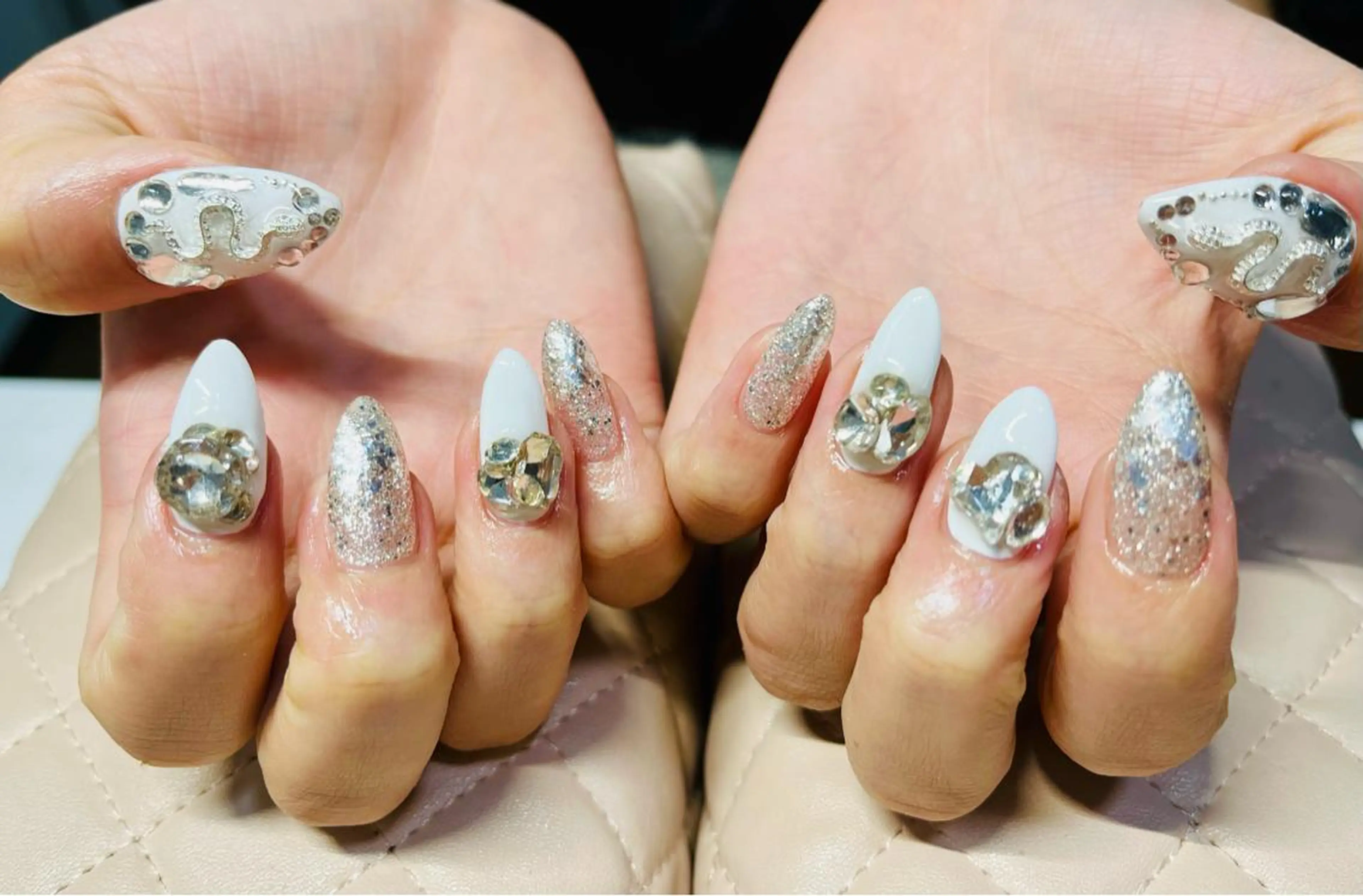 ネイル ハンドネイル goldgleams ちなのネイルデザイン