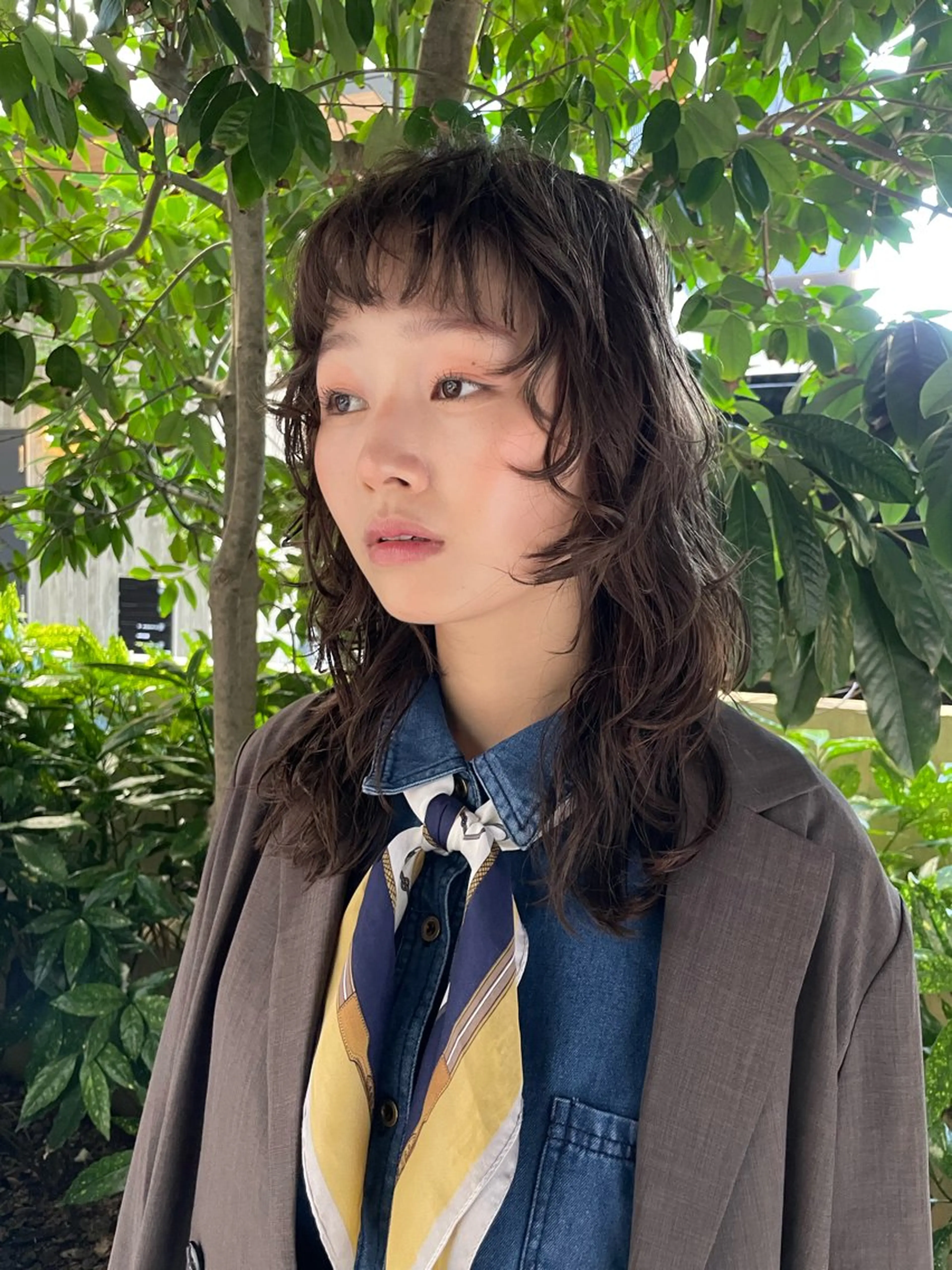 ロング カラー カット ヘアカラー トリートメント 野田 カレンのヘアスタイル