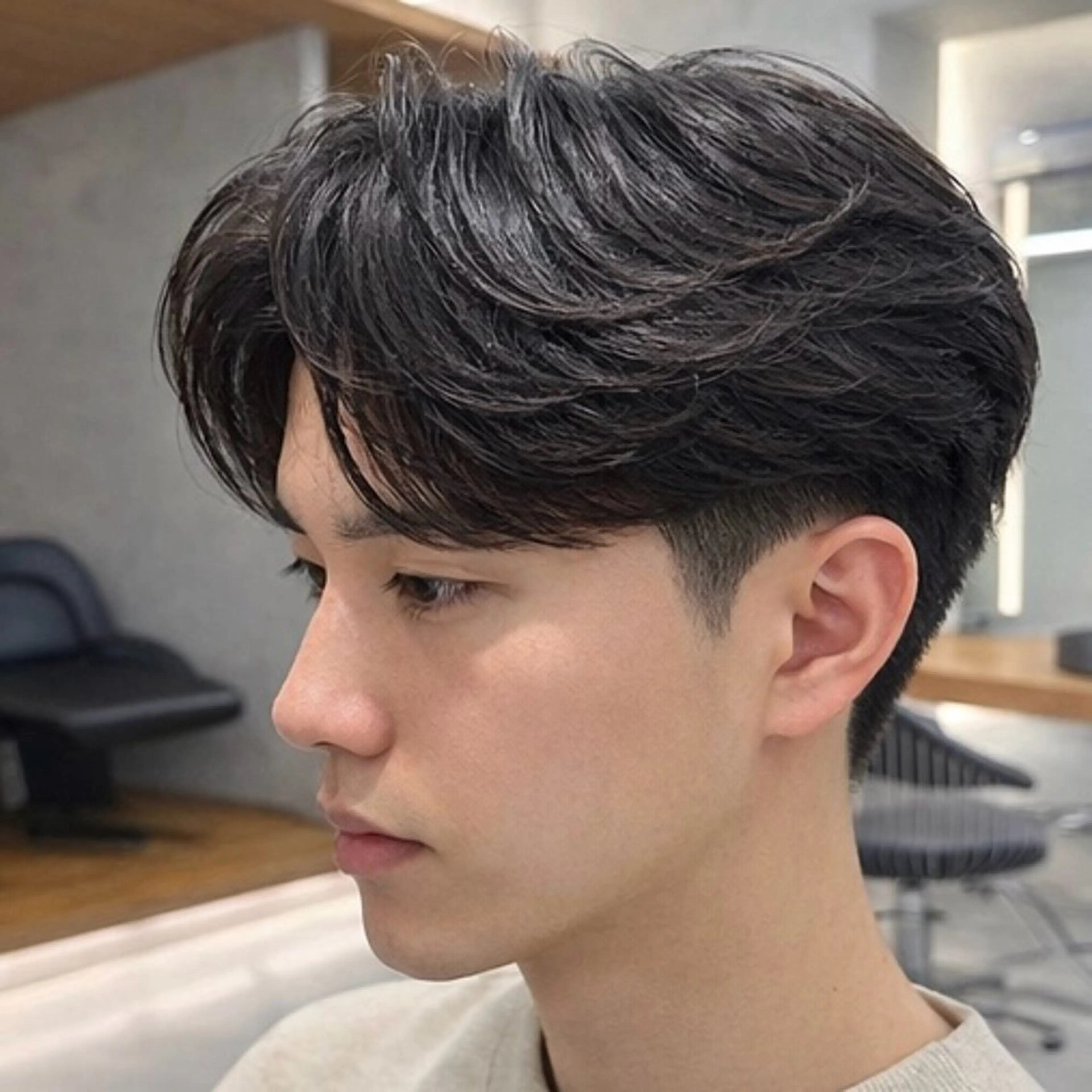 パーマ メンズ カット パーマ メンズパーマ💈藤田 晃志のヘアスタイル
