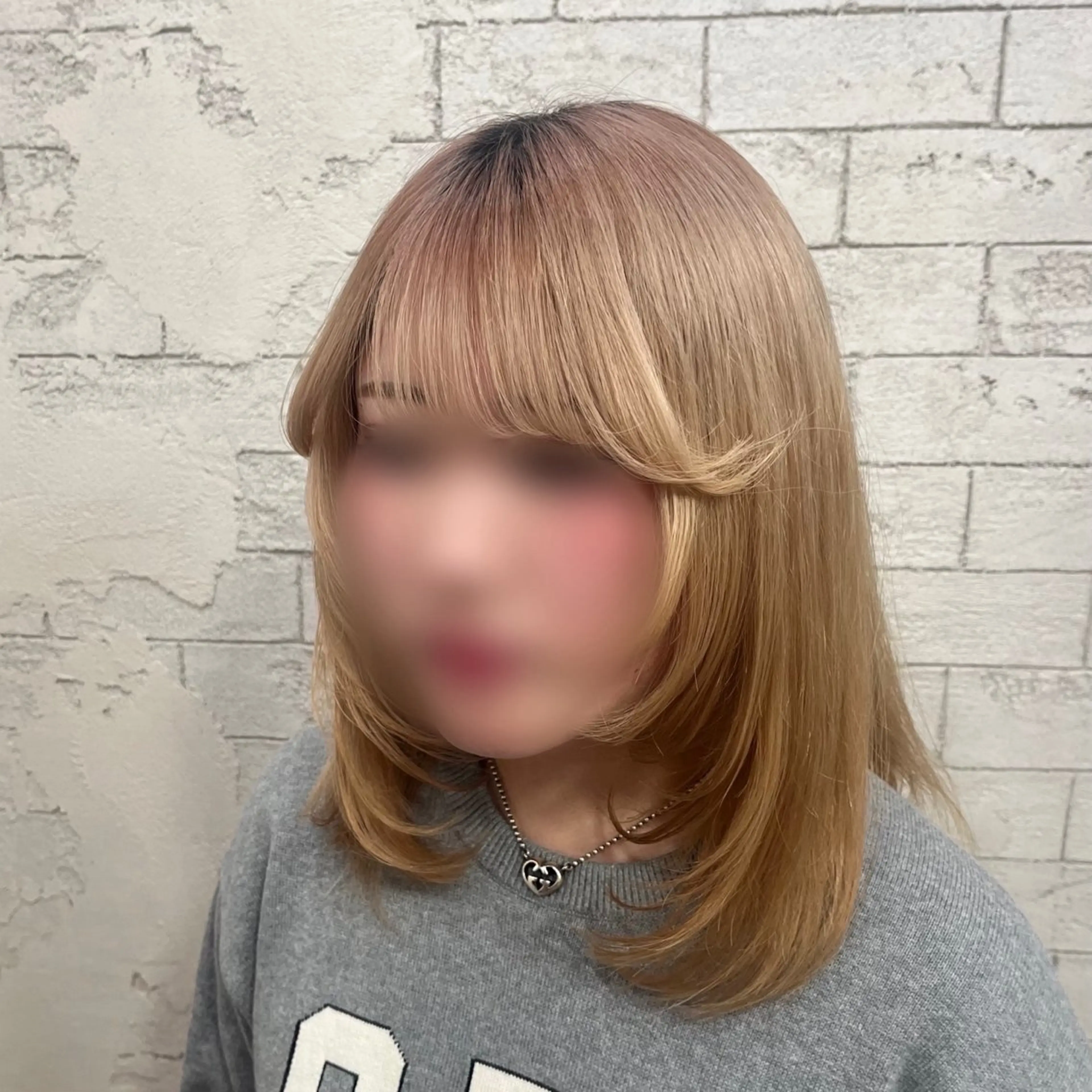 ミディアム ミディアムレイヤー レイヤーカット 🫧ハイトーン/ ペールカラー🕊♡雛のヘアスタイル