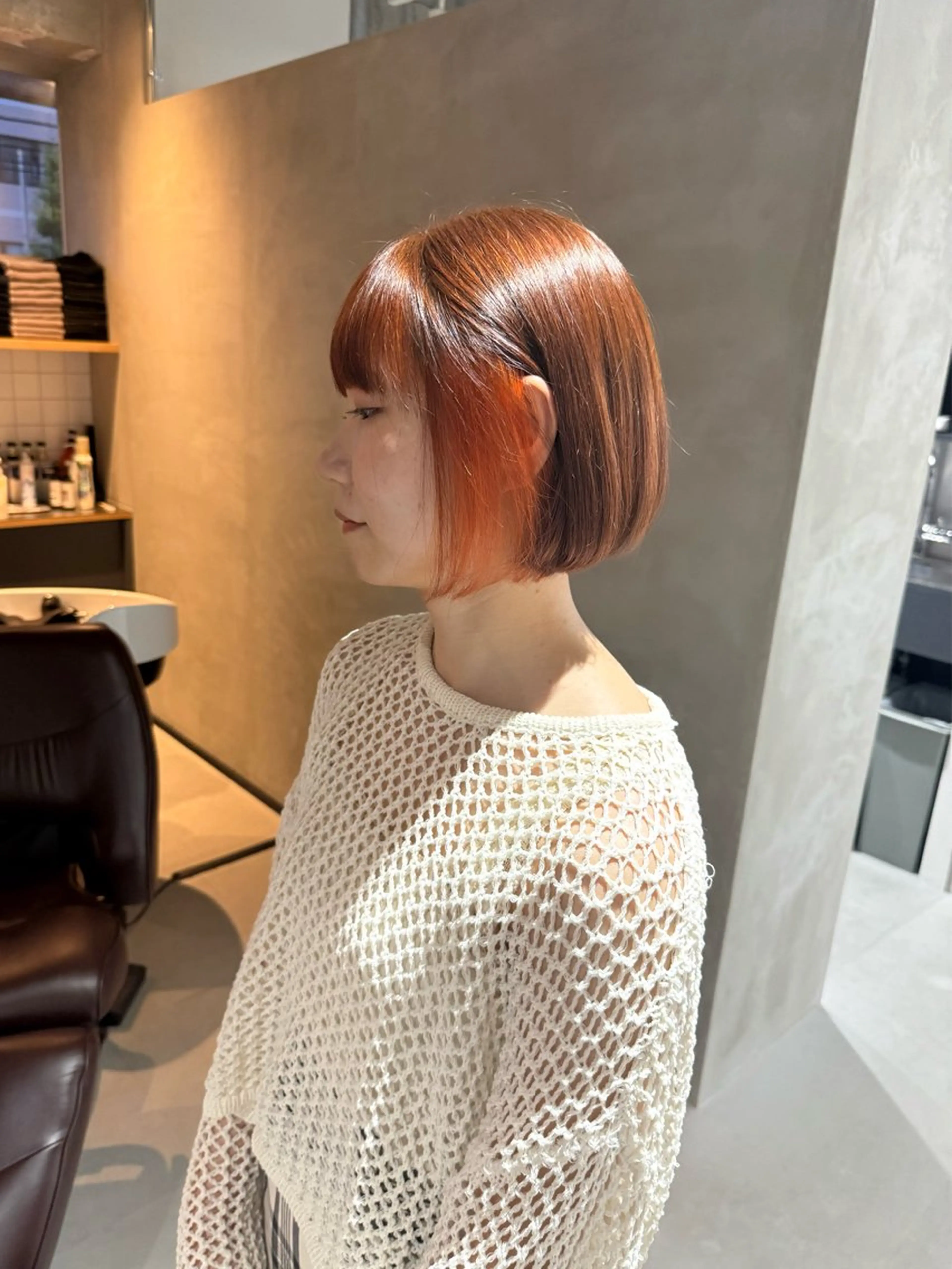 カラー 湯浅 慈園のヘアスタイル