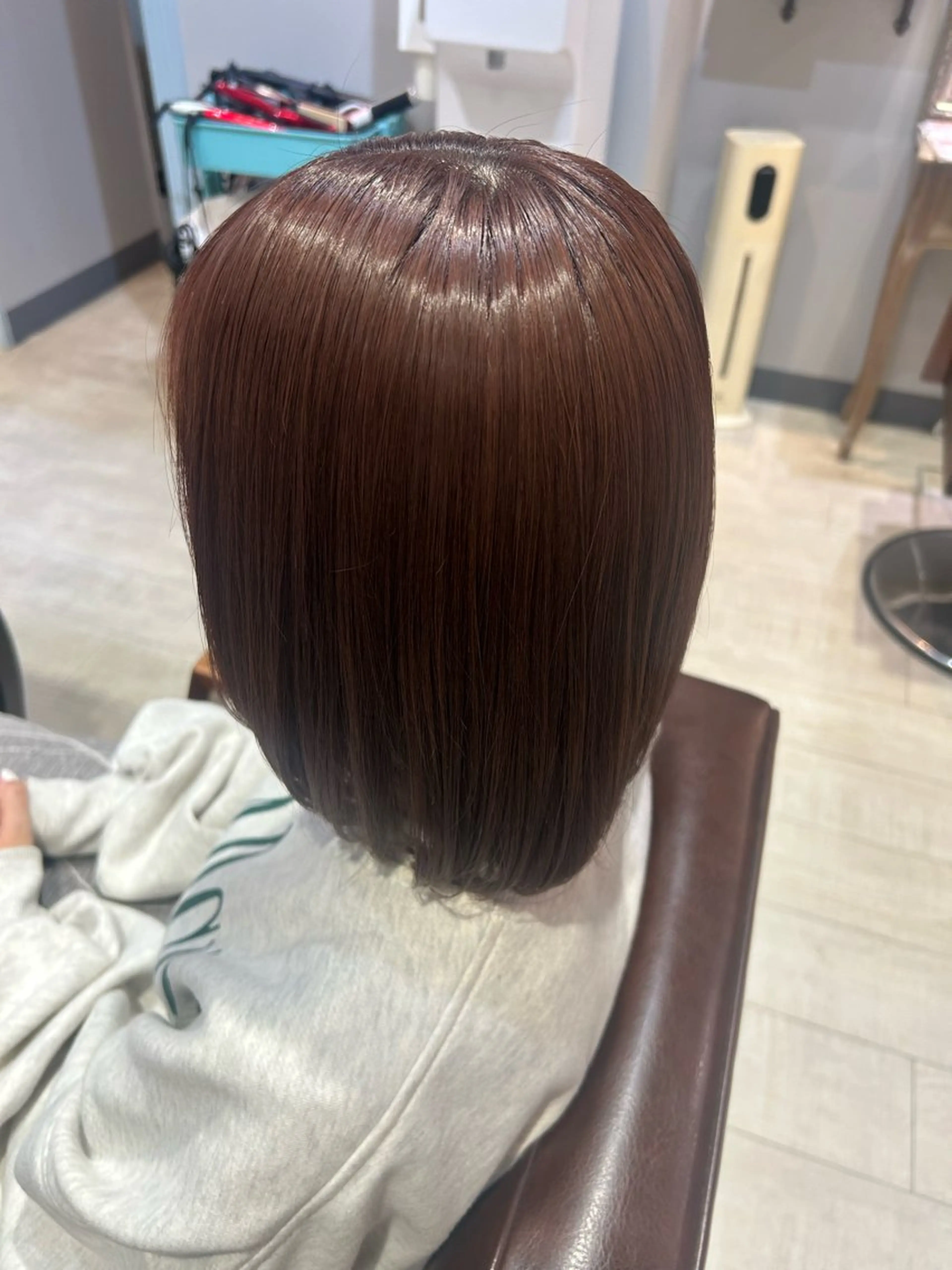 ミディアム ヘアカラー トリートメント 暖色カラー｜艶髪｜ 🥨AIKA🥨のヘアスタイル