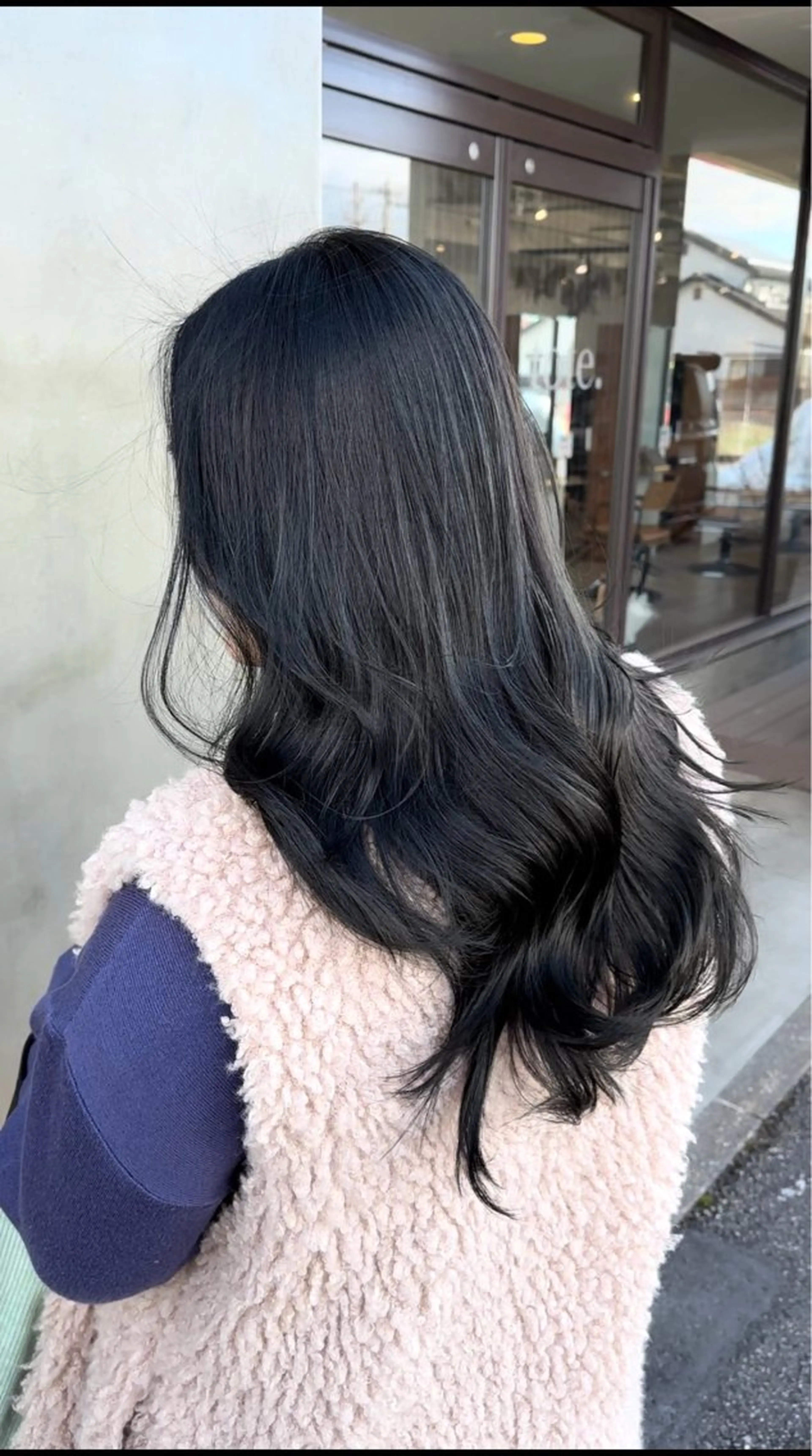 ロング カラー ブリーチ グレージュ ブリーチなしカラー オリーブグレージュ オリーブグレー 各務原/カラー/ブリ ーチお任せください！のヘアスタイル